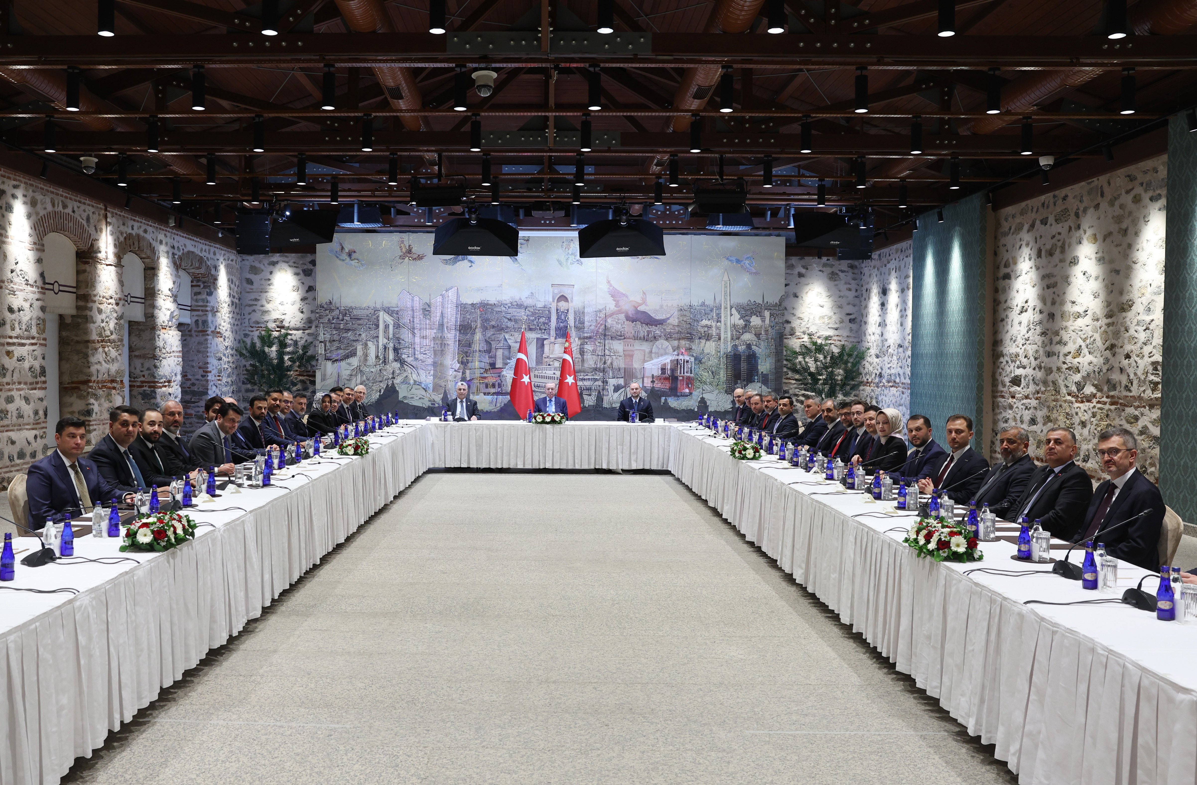 Cumhurbaşkanı Erdoğan ve MÜSİAD Başkanı Burhan Özdemir