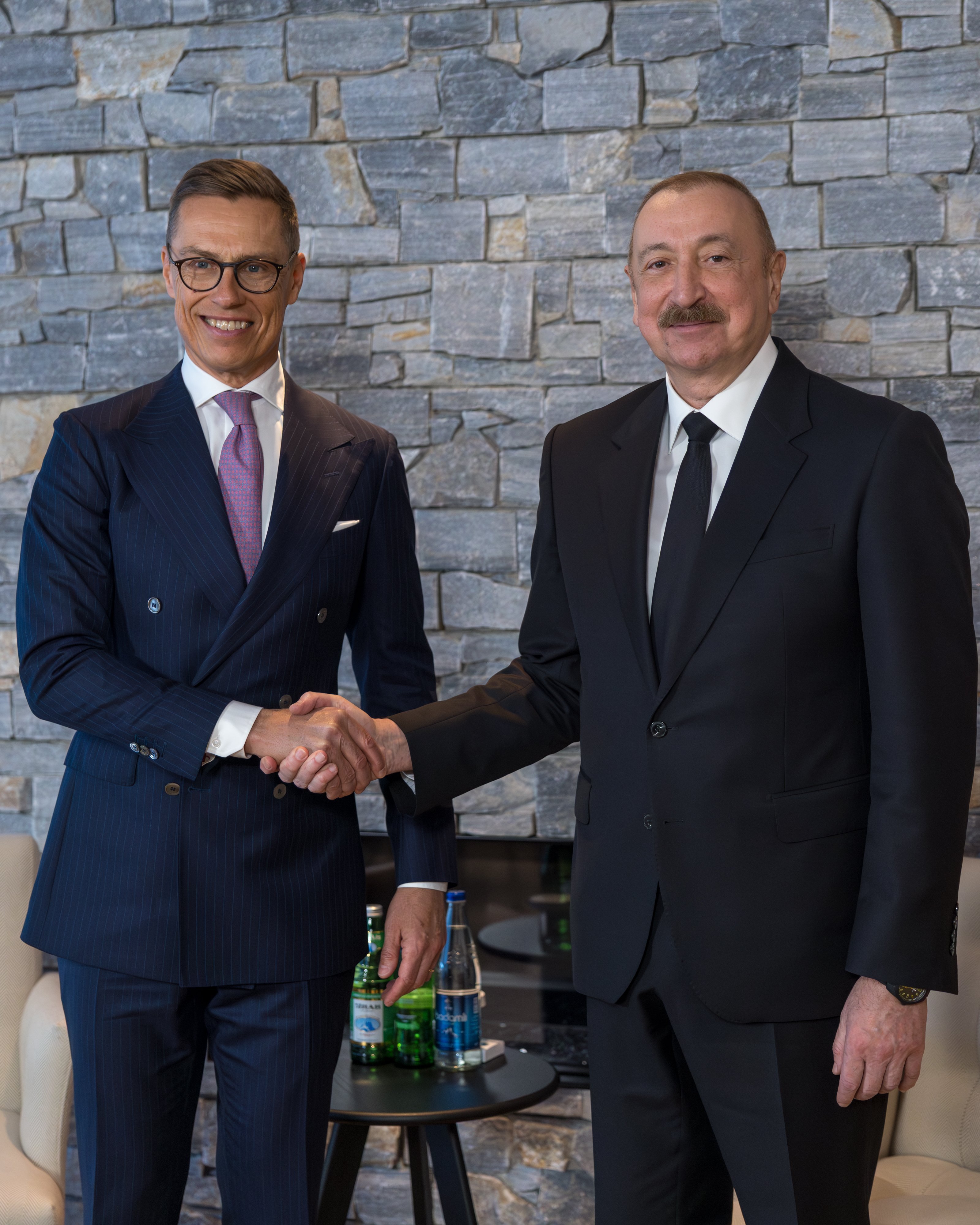 Aliyev Stubb görüşmesi Dünya Ekonomik Forumu WEF