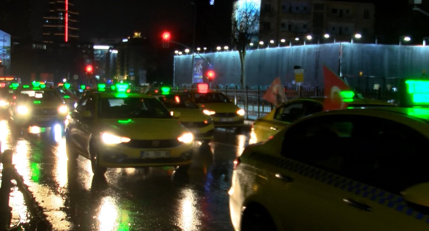 Taksiciler Basın Açıklaması