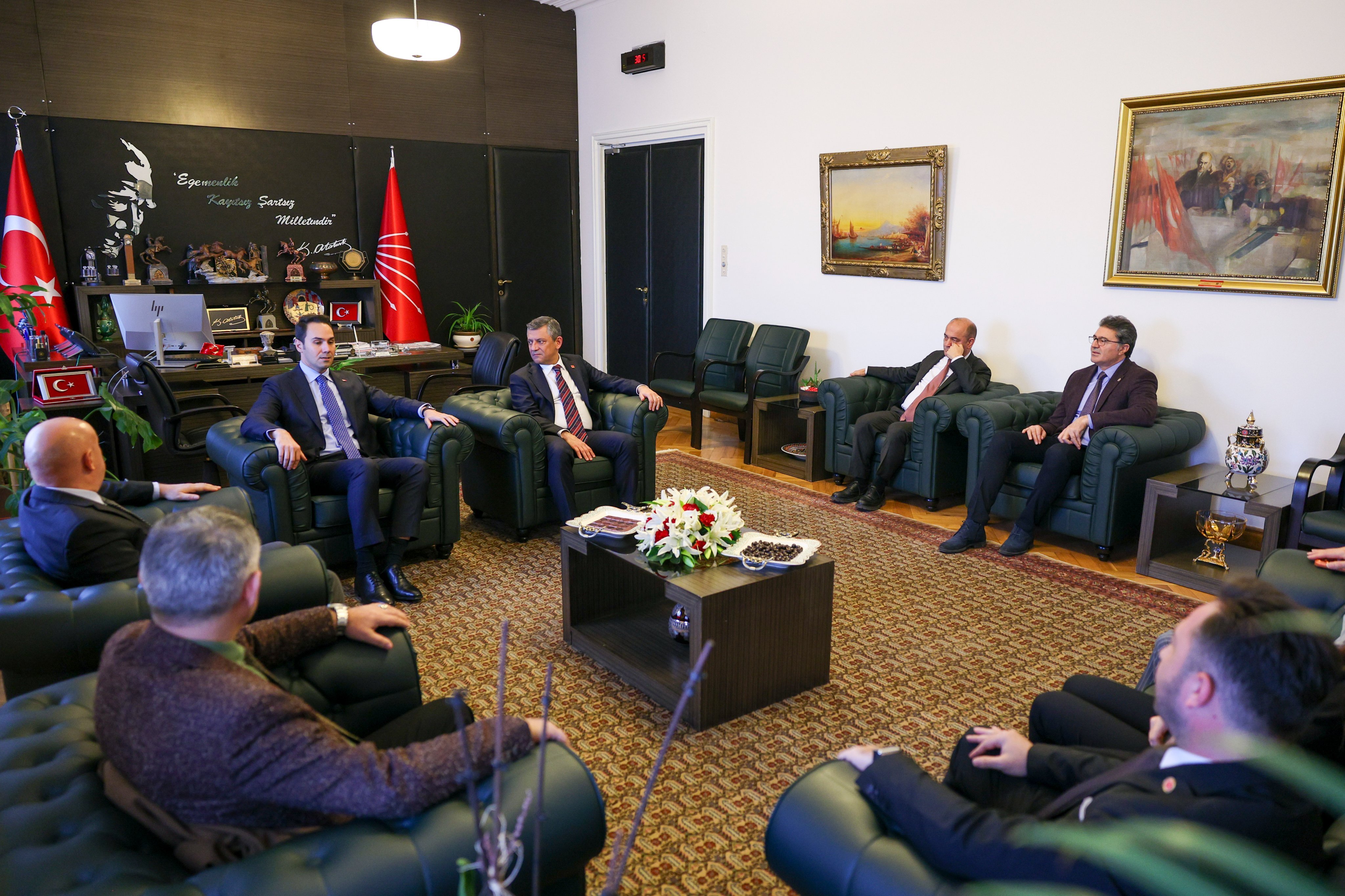 CHP DYP Liderleri TBMM Görüşmesi