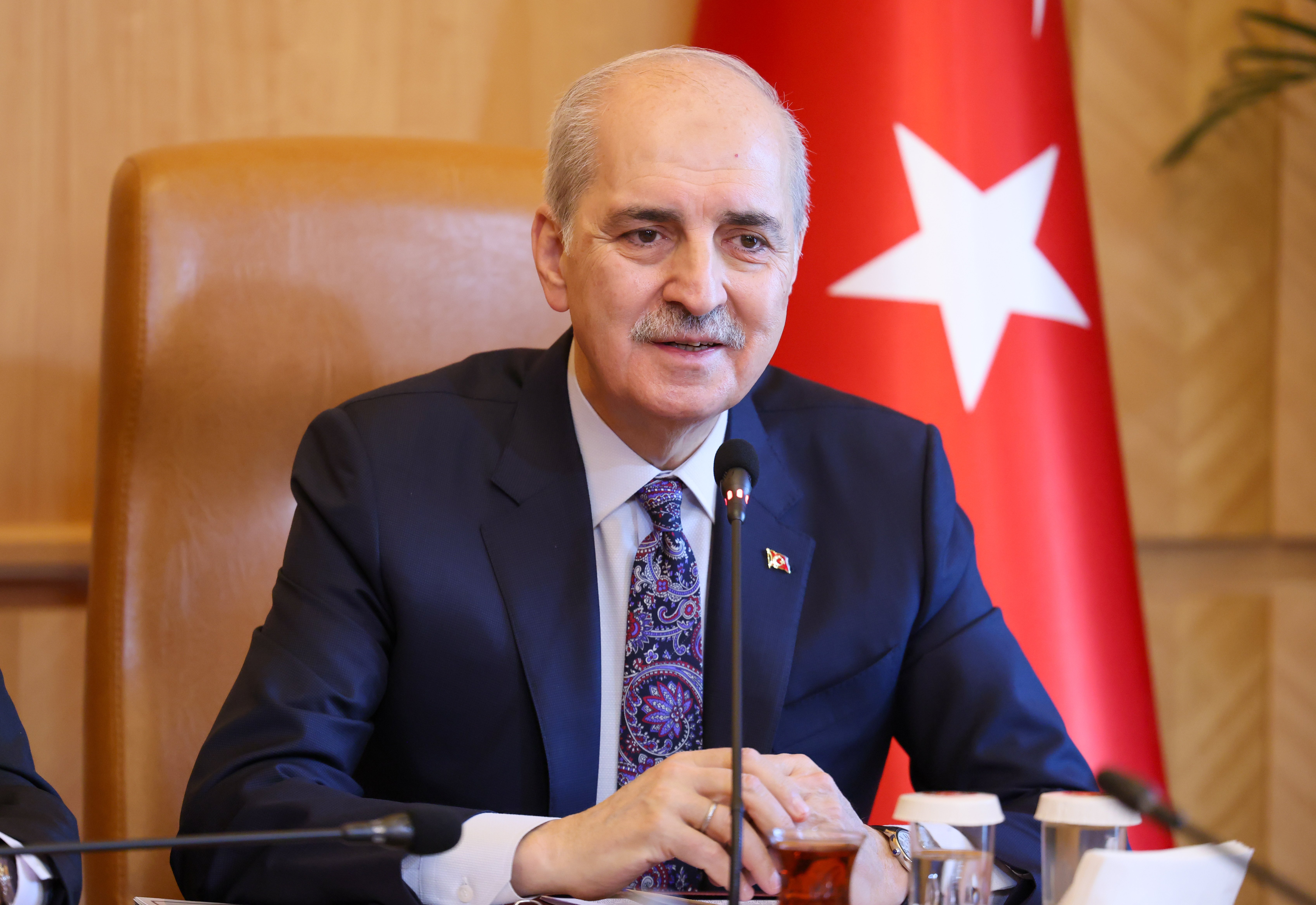 TBMM Başkanı Numan Kurtulmuş Portekiz Meclis Başkanı Jose Pedro Aguiar-Branco