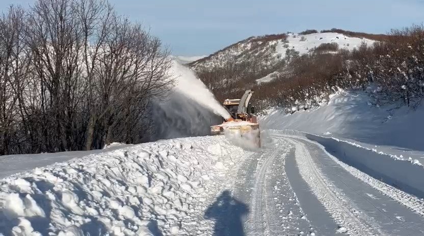 Elazığ İl Özel İdaresi kar temizleme ekipleri