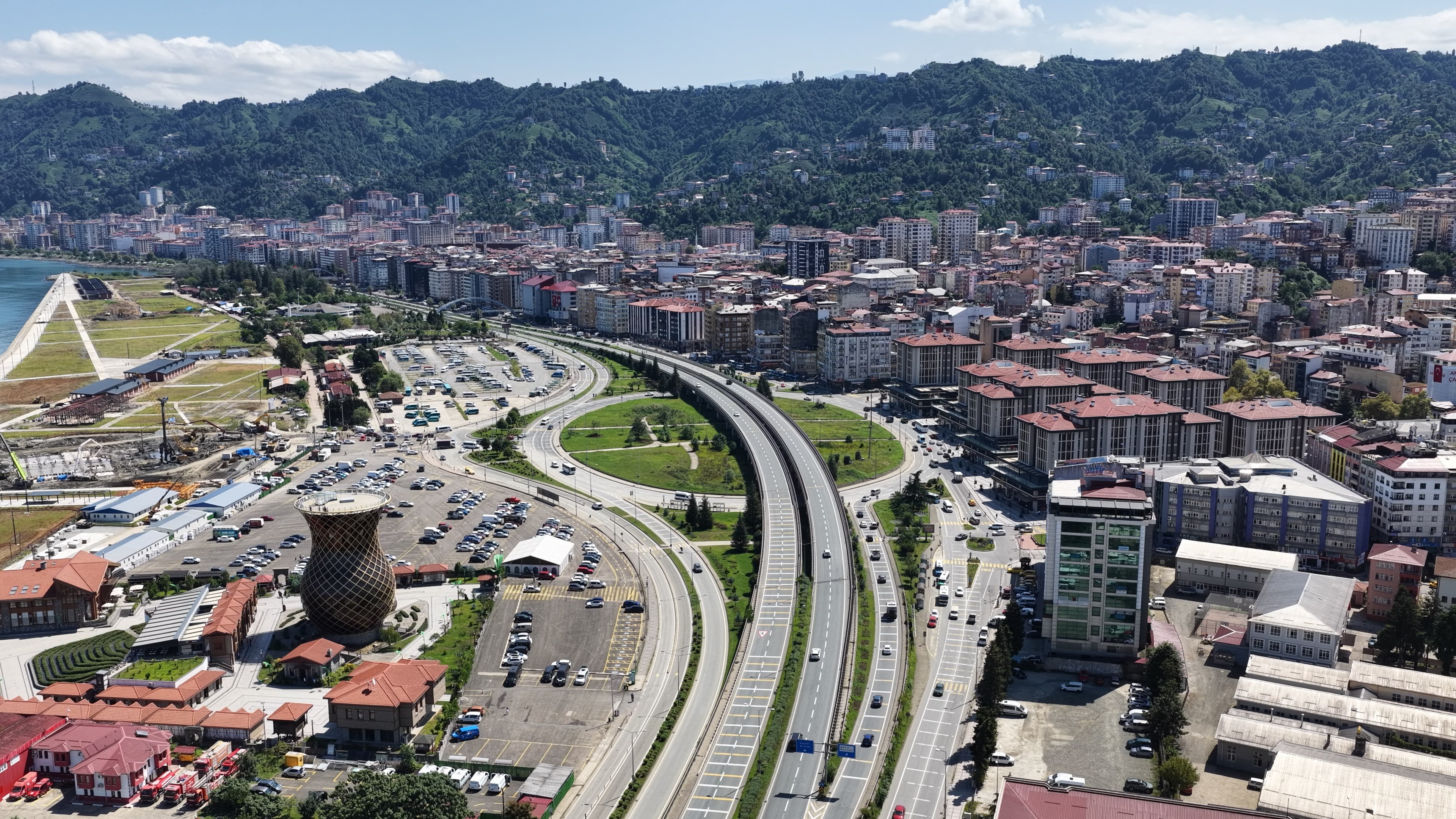 Rize Millet Bahçesi inşaat çalışmaları