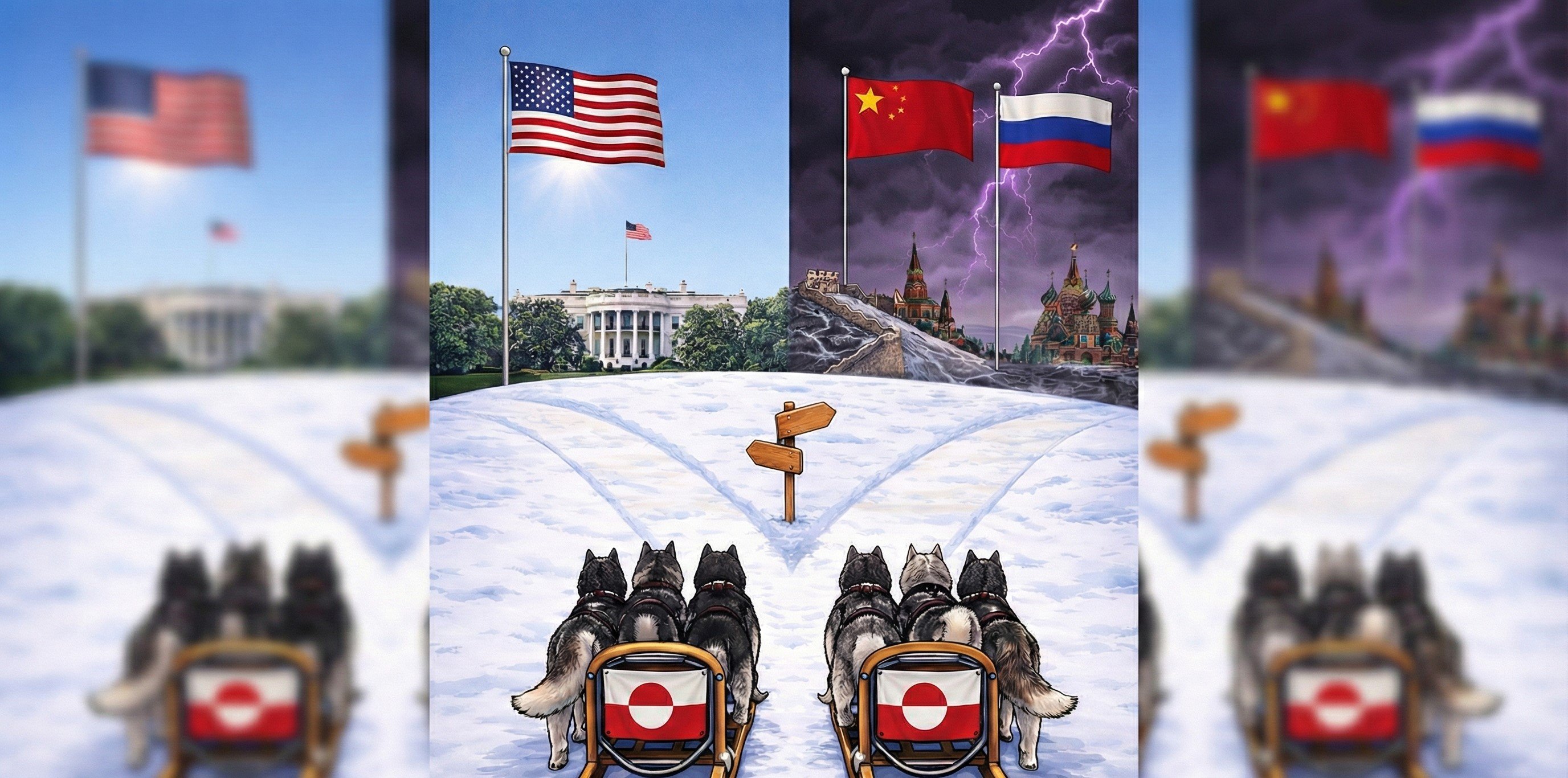 Beyaz Saray Grönland paylaşımı