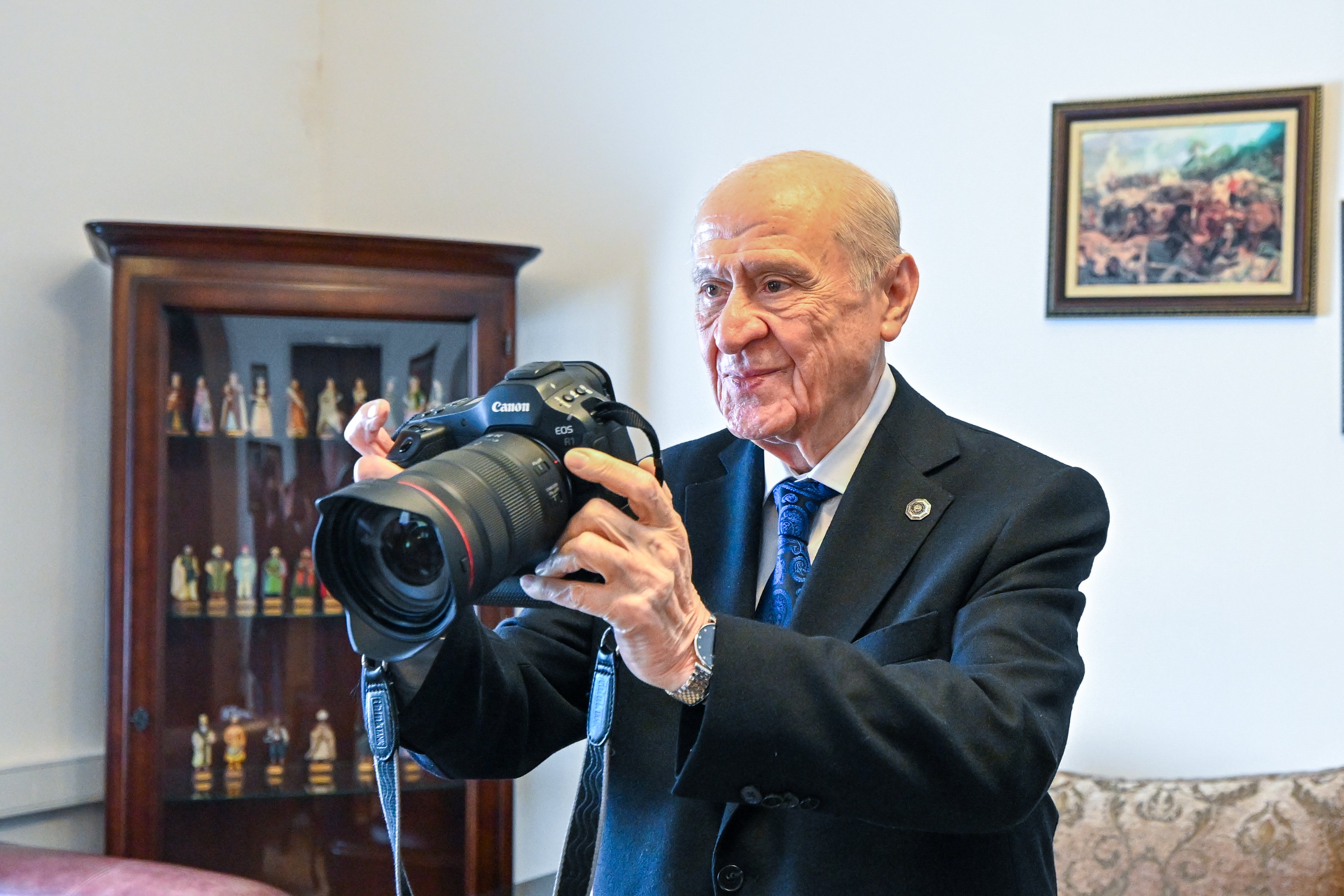 Devlet Bahçeli ve TFMD yönetim kurulu üyeleri