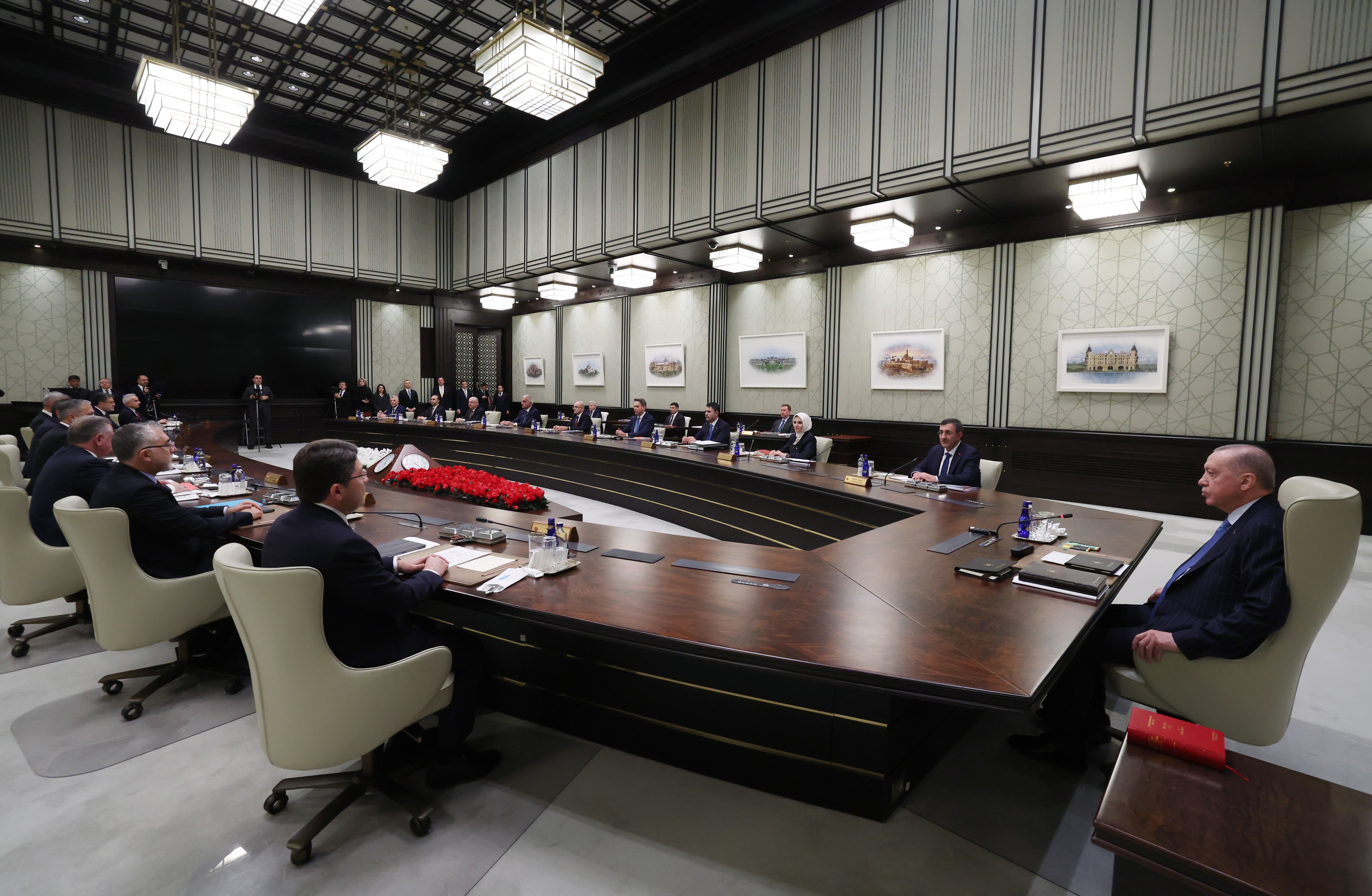 Cumhurbaşkanı Erdoğan ve Kabine