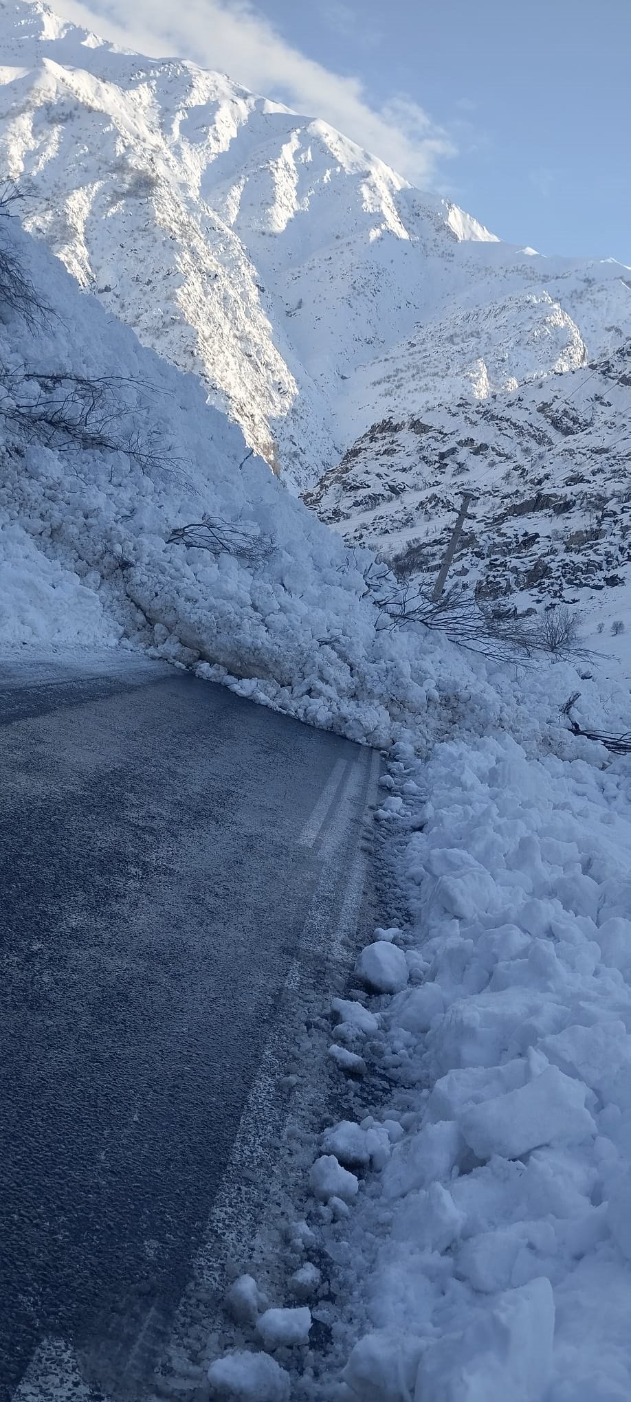 Çukurca karayolu kapalı