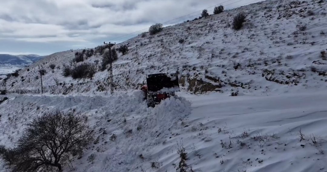 Batman köy yolu kar