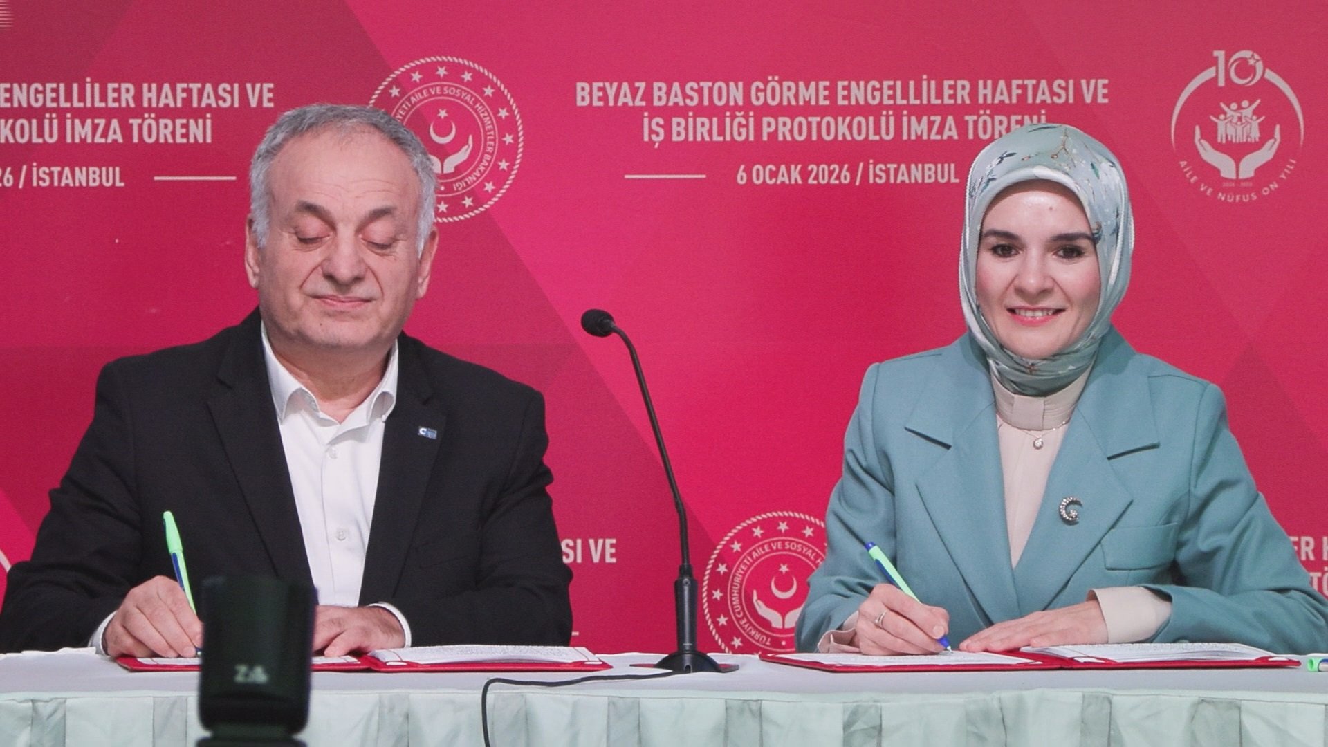 Bakan Mahinur Özdemir Göktaş Beyaz Baston Haftası