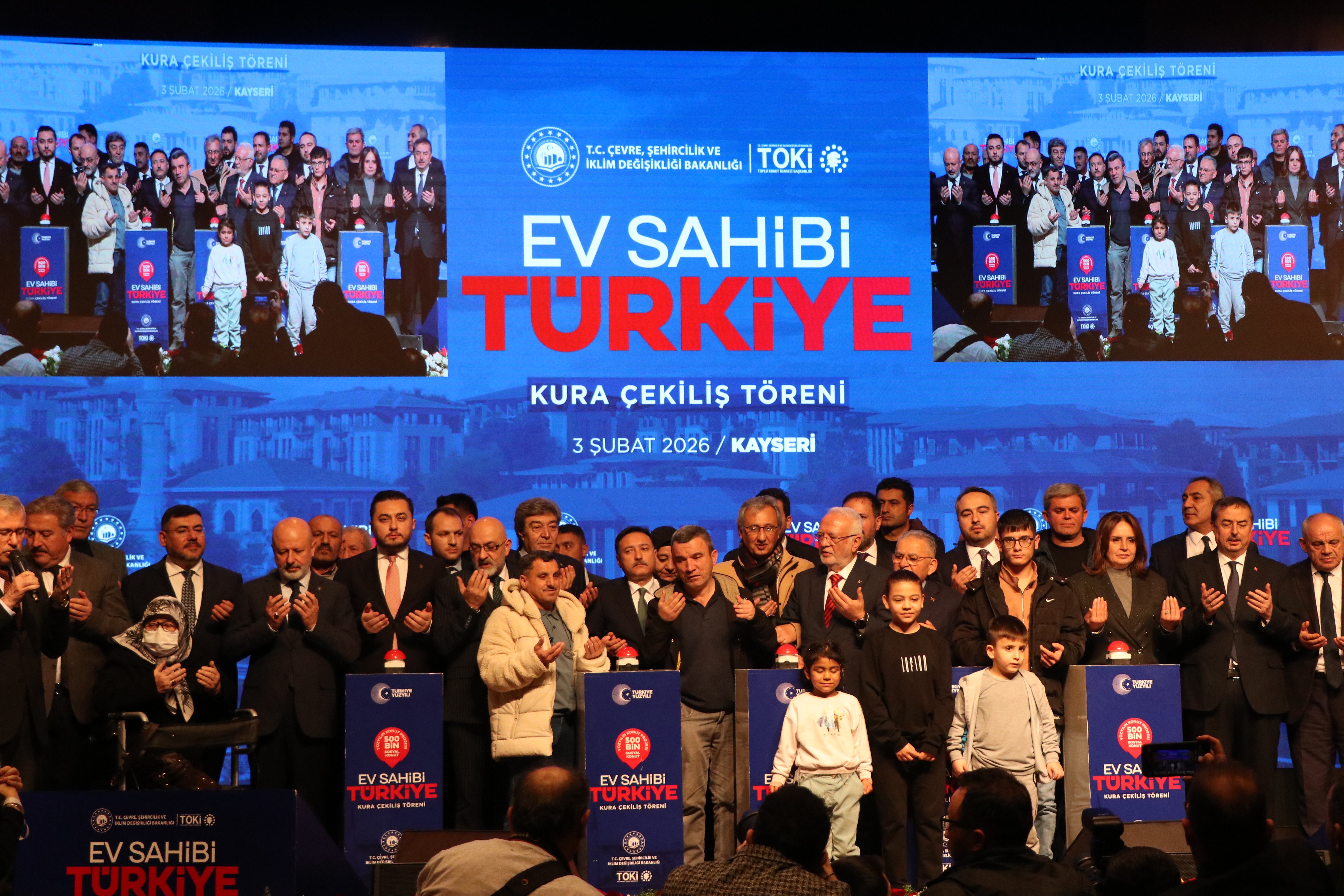 TOKİ Kayseri konut kura töreni