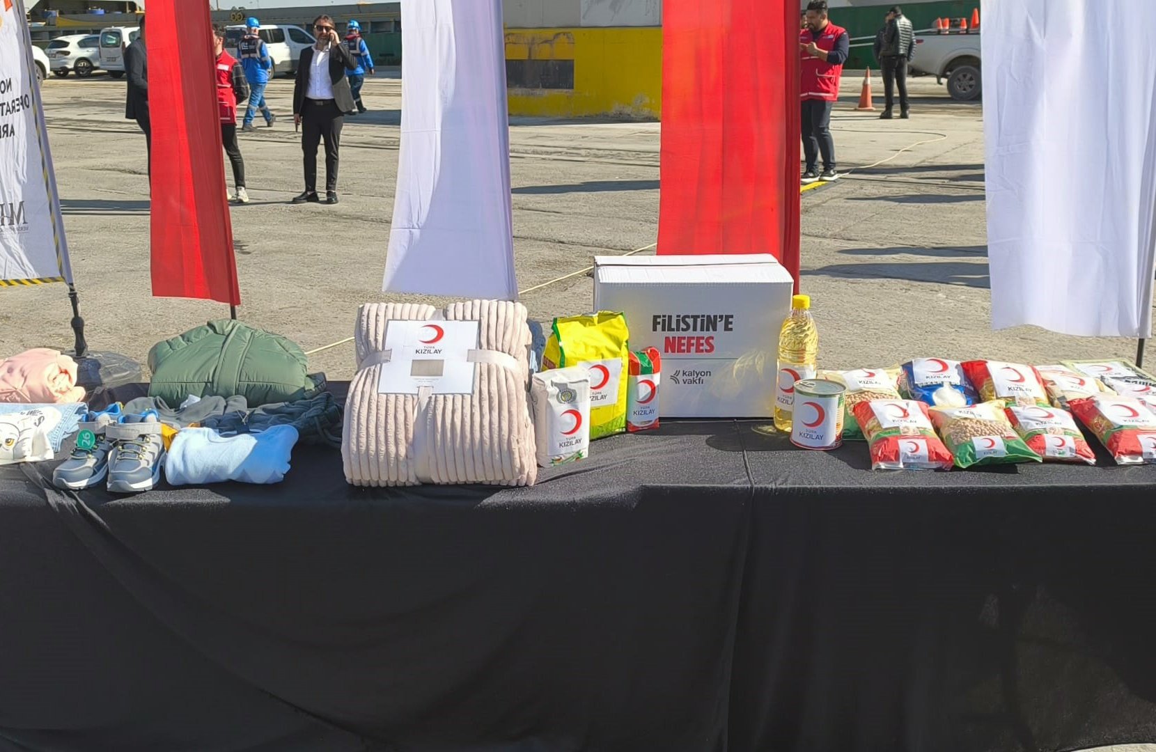 Gazze İyilik Gemisi uğurlama anı