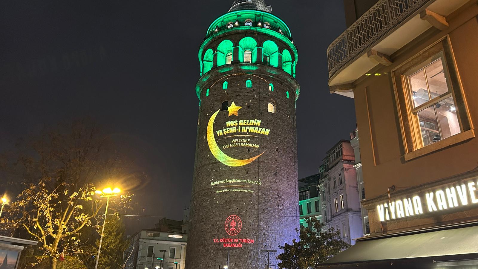 Galata Kulesi Ramazan Işıkları