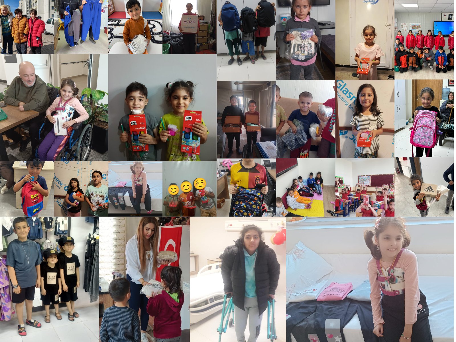 Deprem bölgesi çocuk yardımı