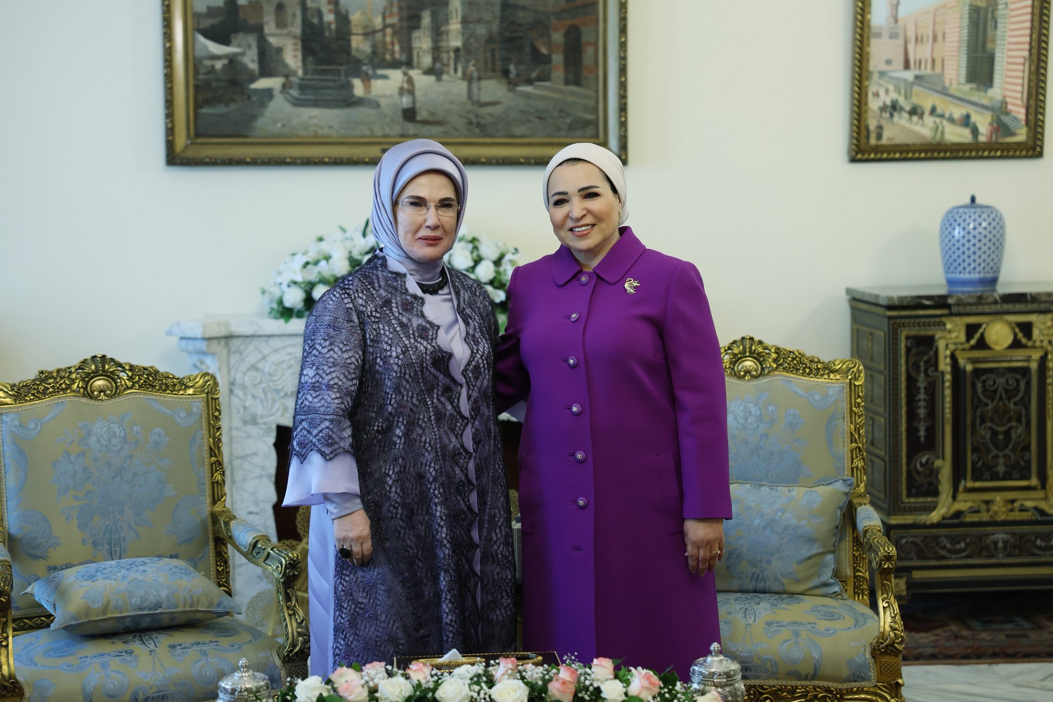 Emine Erdoğan Giza Piramitleri ziyareti