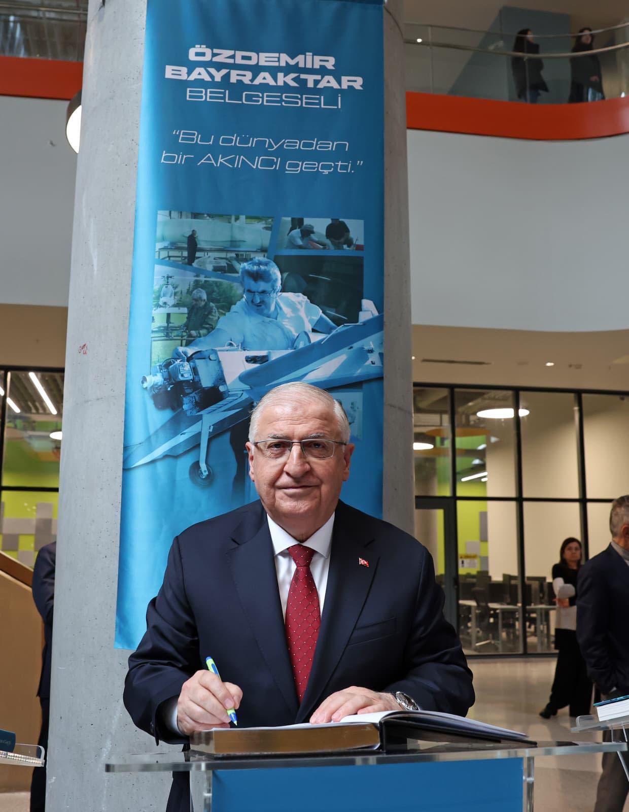 Milli Savunma Bakanı Yaşar Güler Özdemir Bayraktar Belgeseli Gösterimi