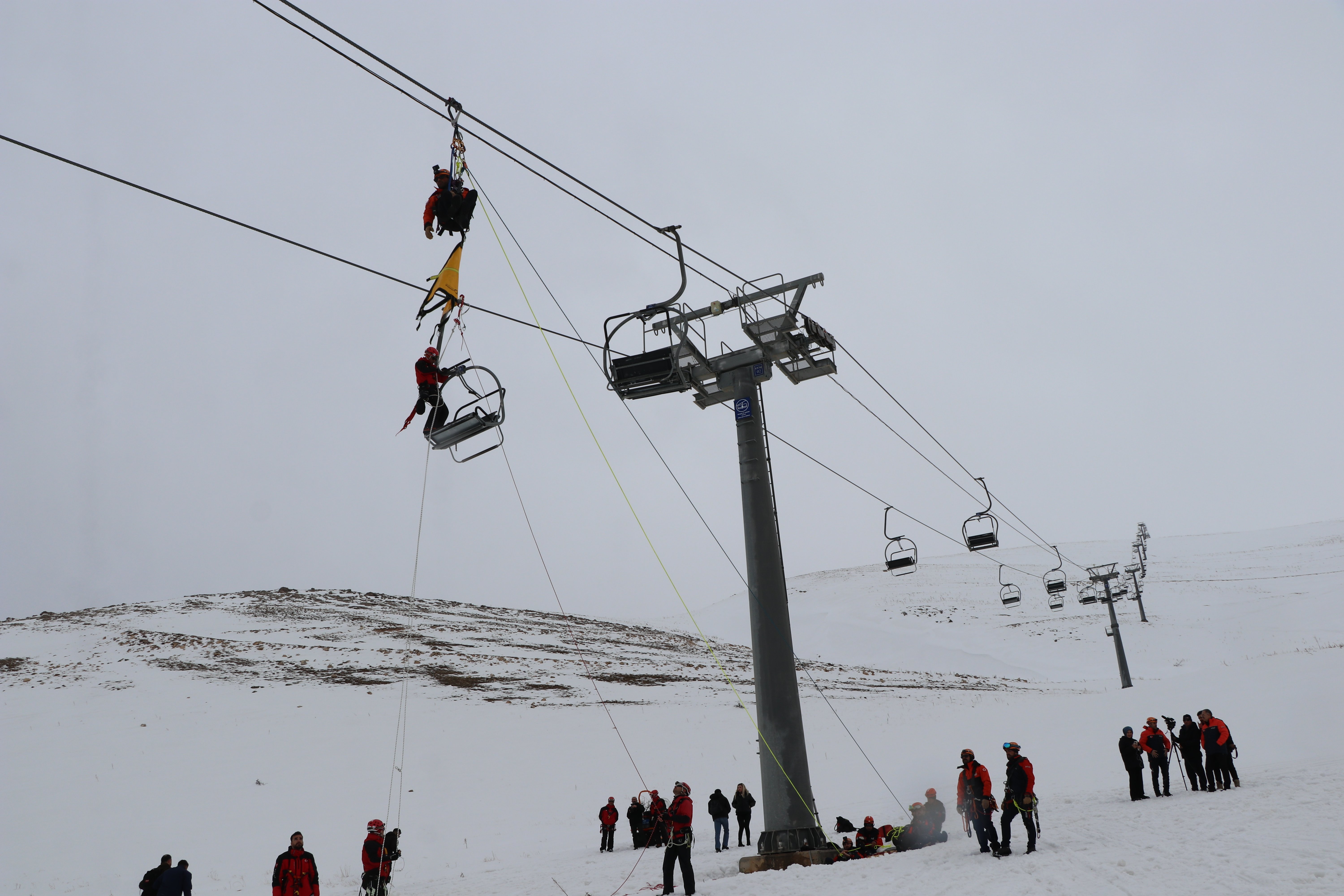 Van çığ tatbikatı genel görünüm