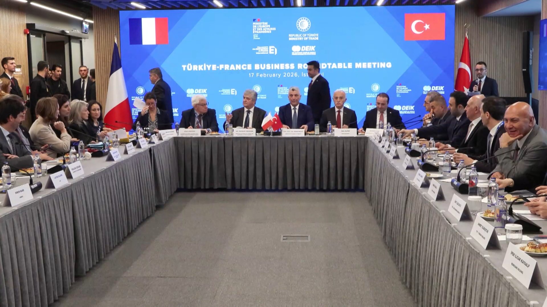 Bakan Ömer Bolat ve Fransız Bakan Nicolas Forissier