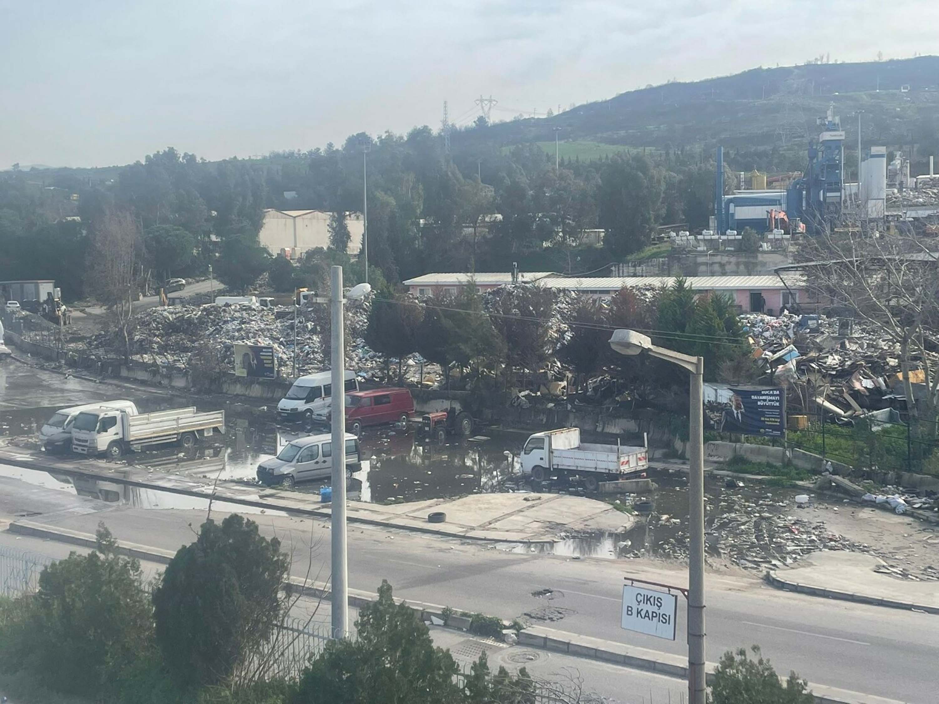 Buca belediyesi çöp şantiyesi temizlik