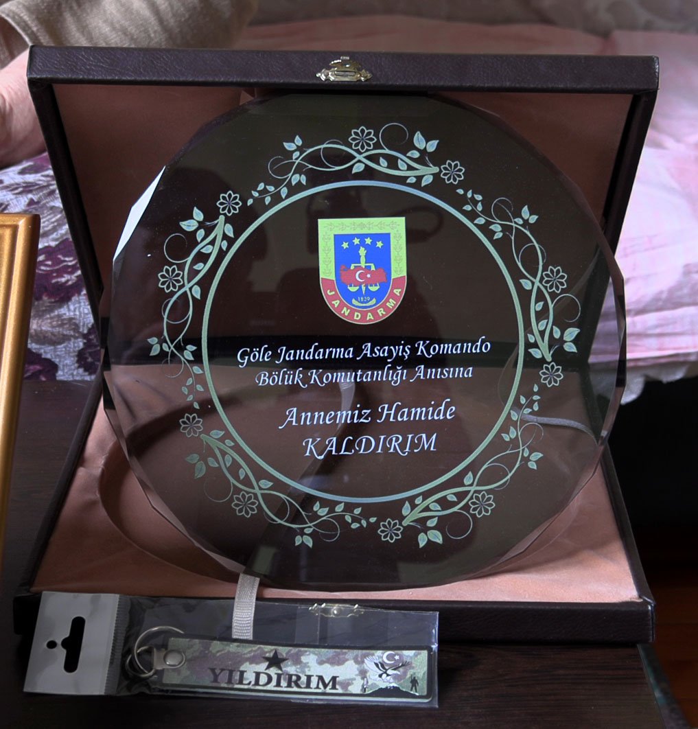 Hamide Kaldırım ve oğlu Mahmut Kaldırım