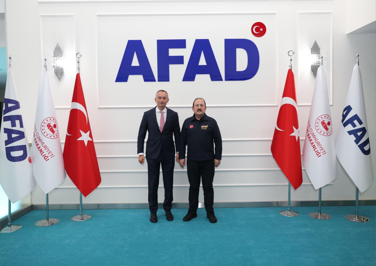 AFAD Başkanı Ali Hamza Pehlivan Gazze Barış Kurulu Yüksek Temsilcisi Nikolay Mladenov görüşmesi