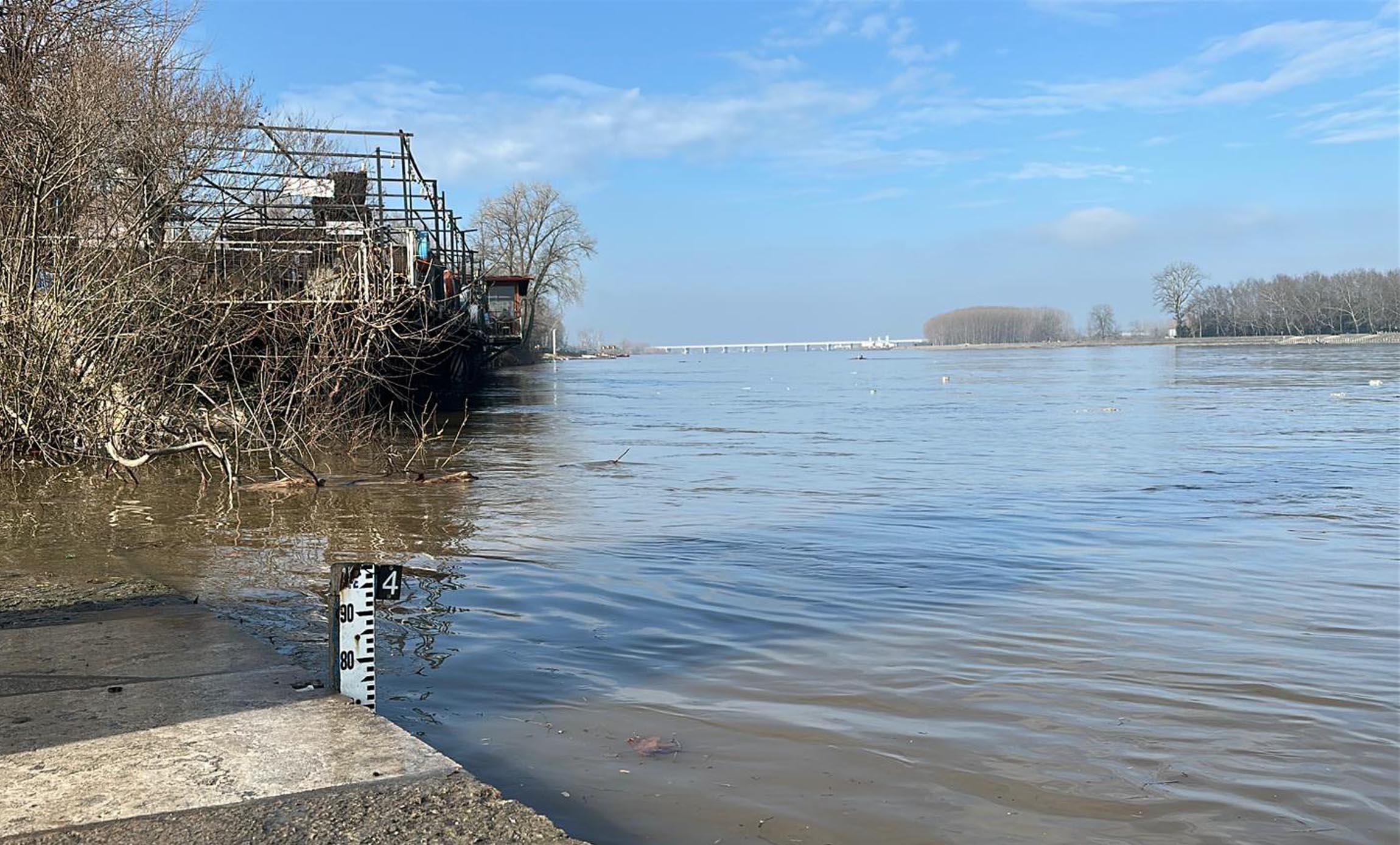 Meriç Nehri su seviyesi artışı