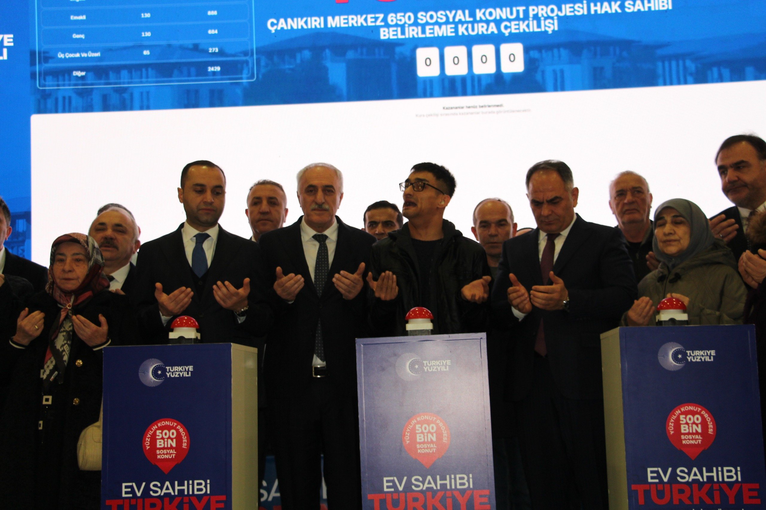 Çankırı Yüzyılın Konut Projesi kura çekilişi töreni