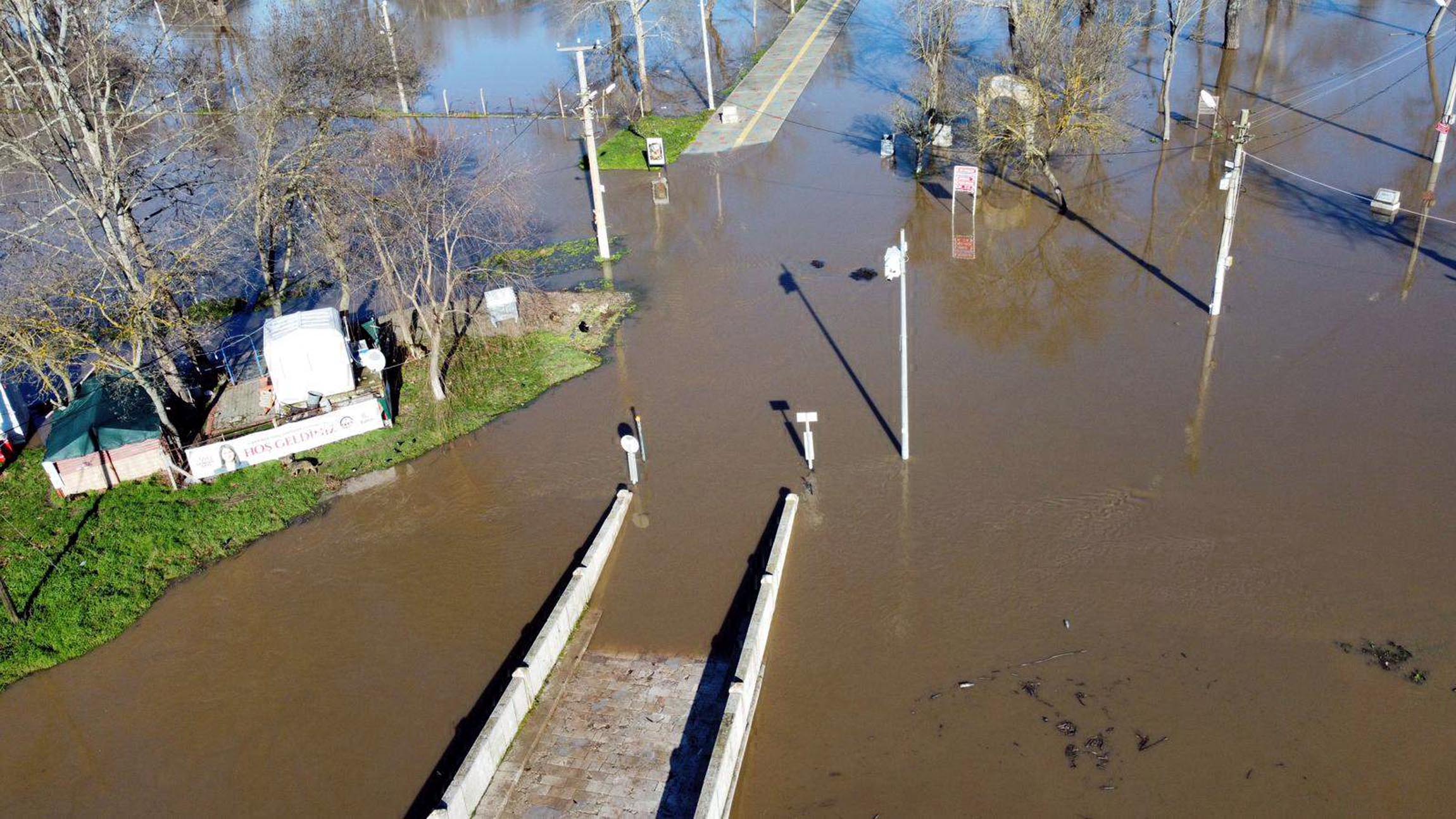 Kırkpınar alanı sular altında