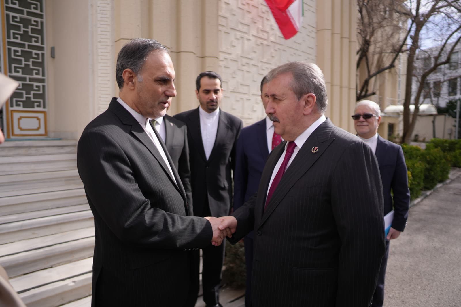 BBP Lideri Mustafa Destici İran Büyükelçisi Zadeh ile görüşme