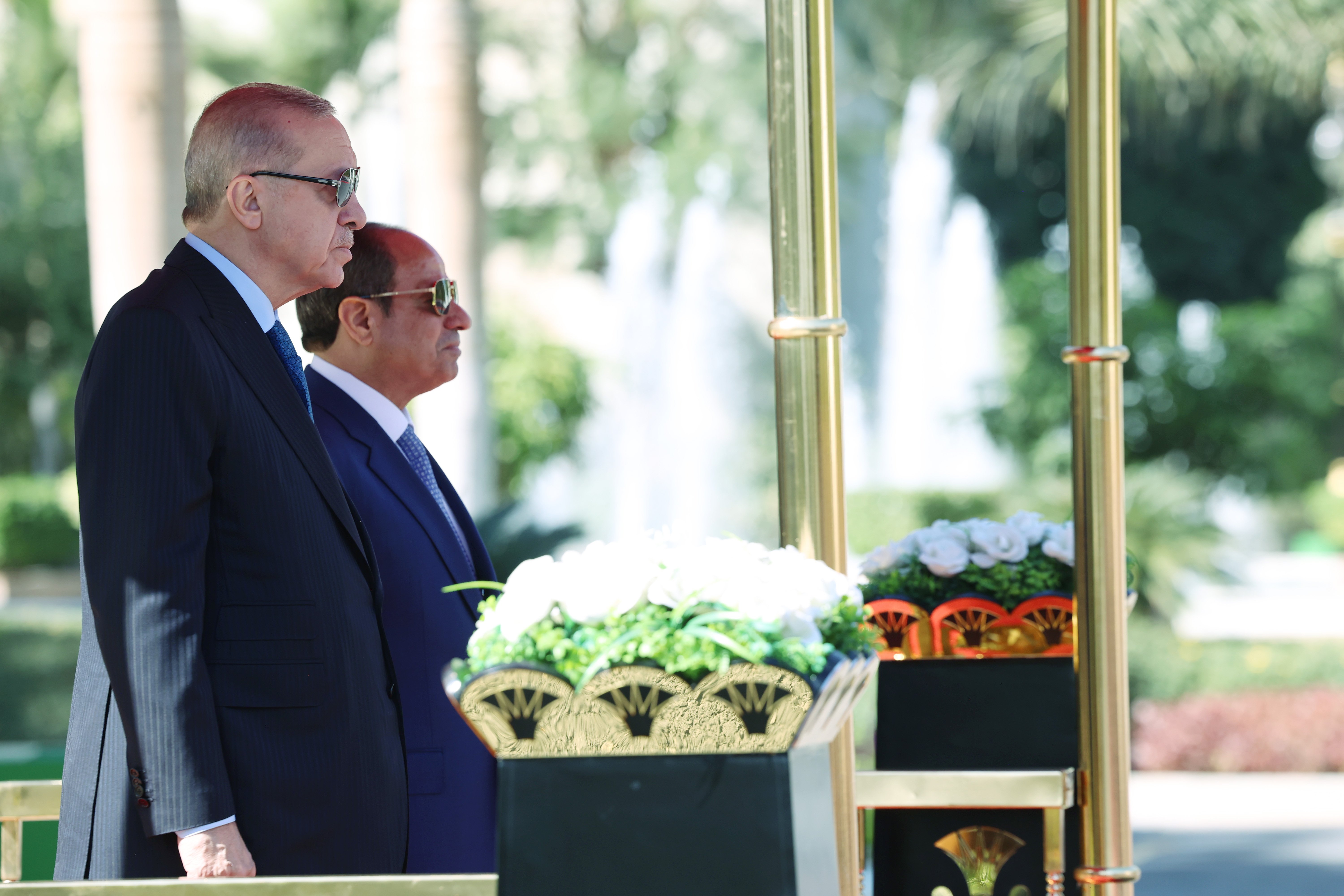 Cumhurbaşkanı Erdoğan Mısırda törenle karşılanıyor