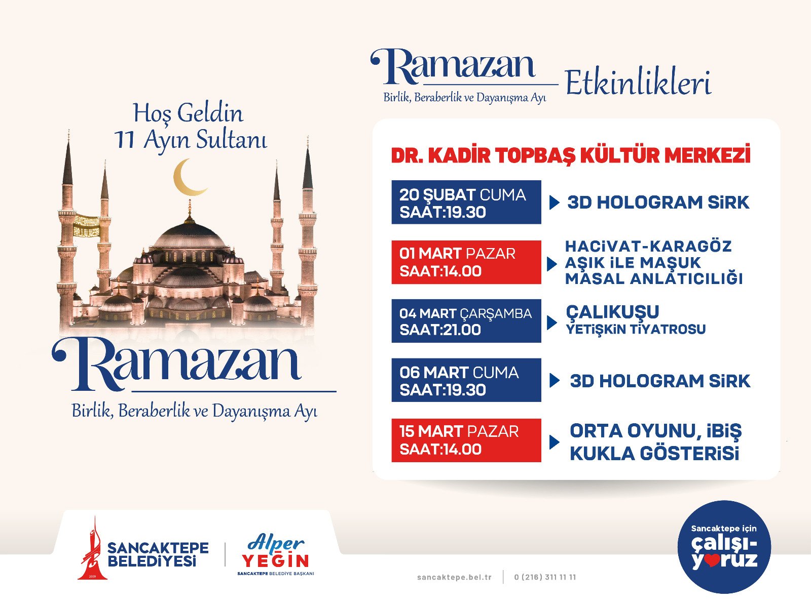 Sancaktepe Belediyesi Ramazan Etkinlikleri Alper Yeğin