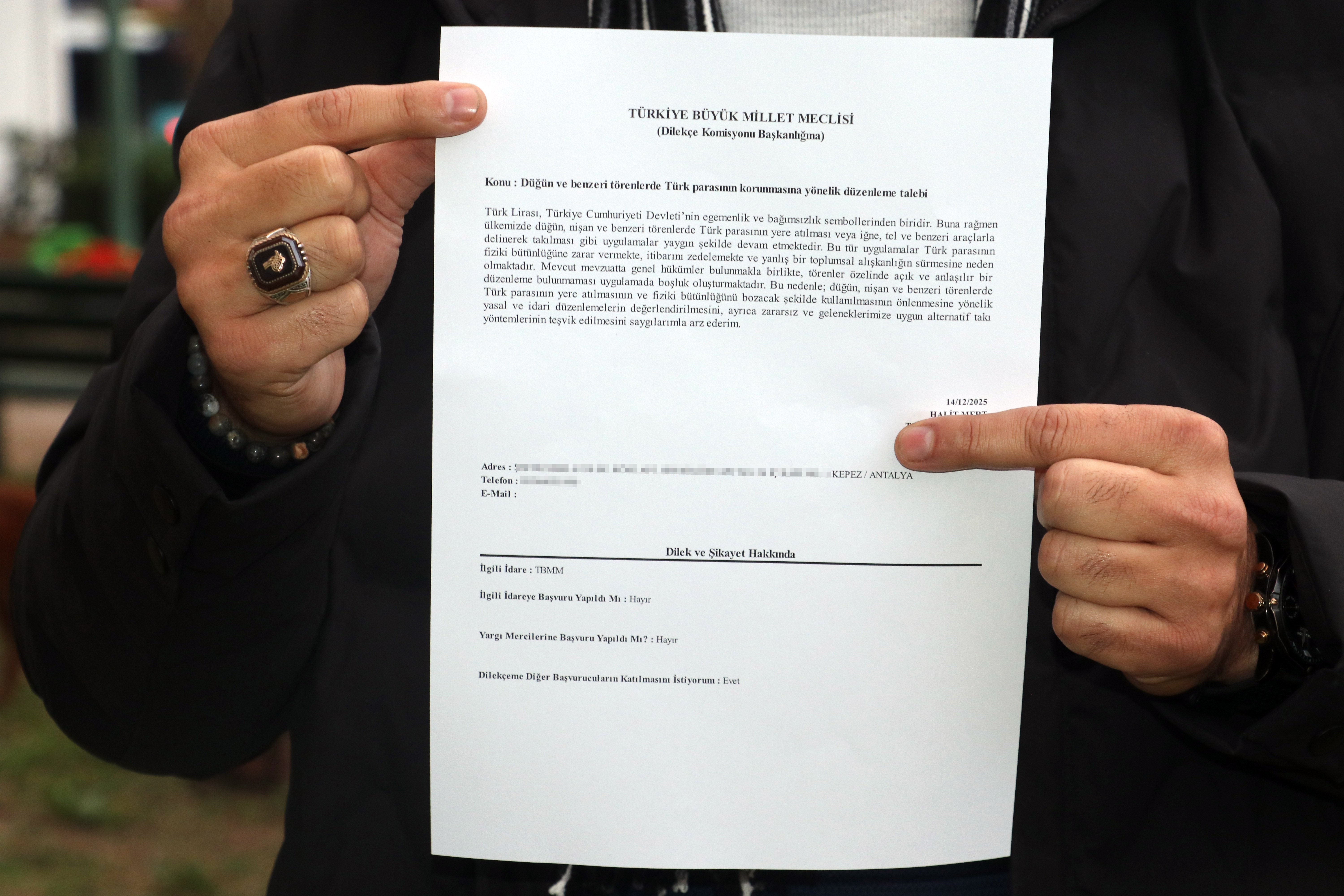 Türk Lirası Takı Töreni