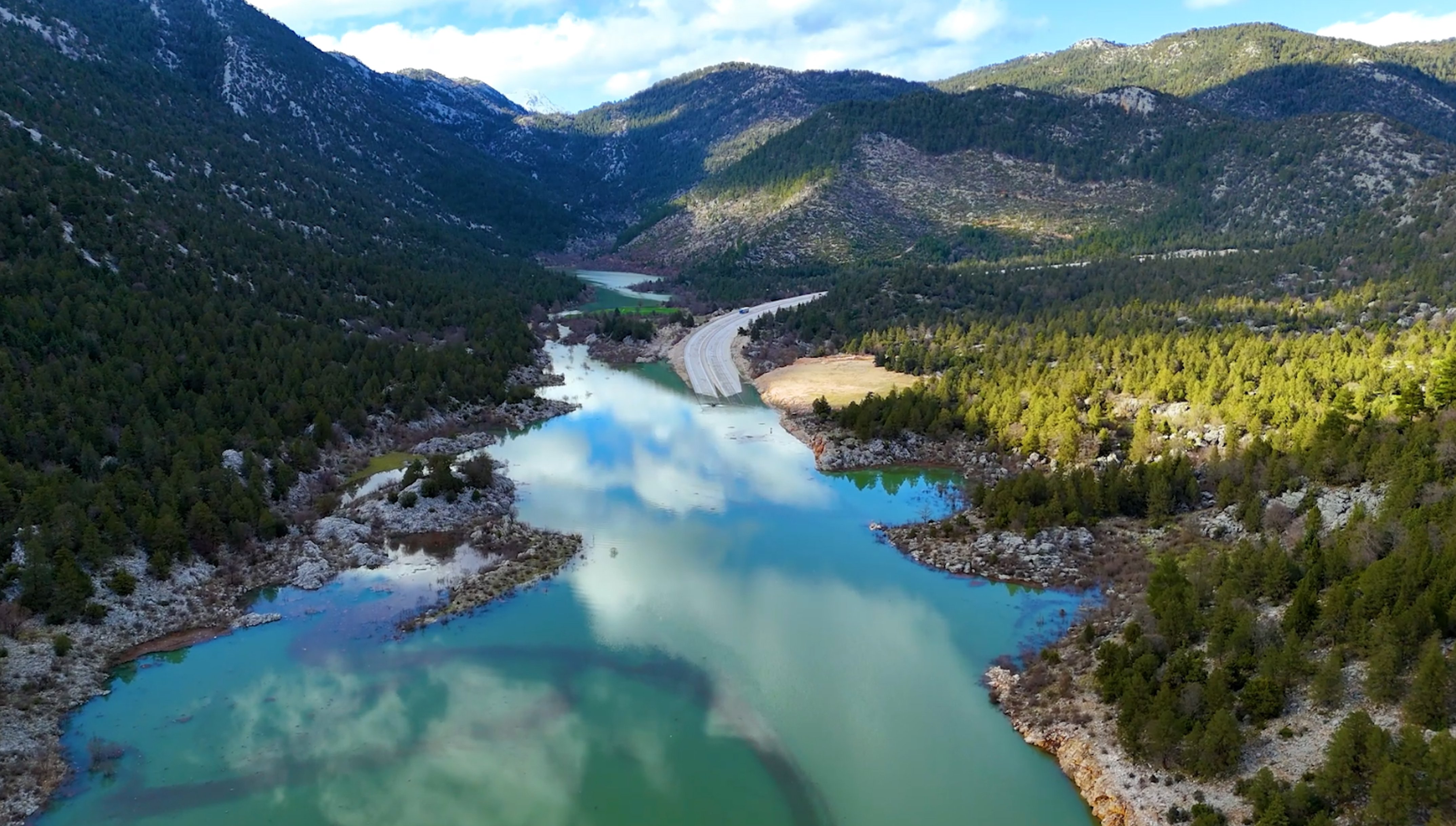 Antalya Konya yolu su altında