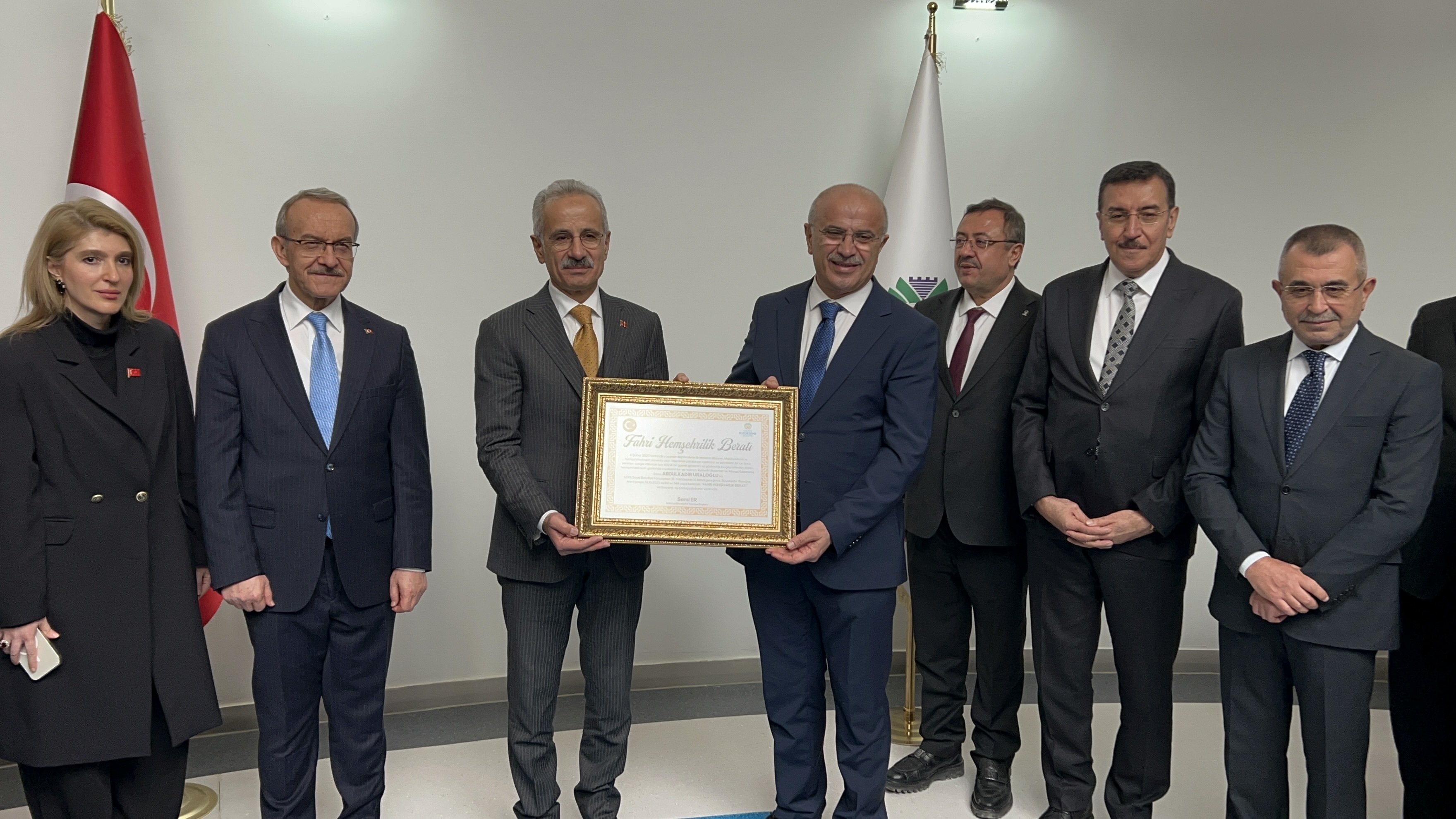 Bakan Abdulkadir Uraloğlu Malatya Kuzey Çevre Yolu şantiyesinde