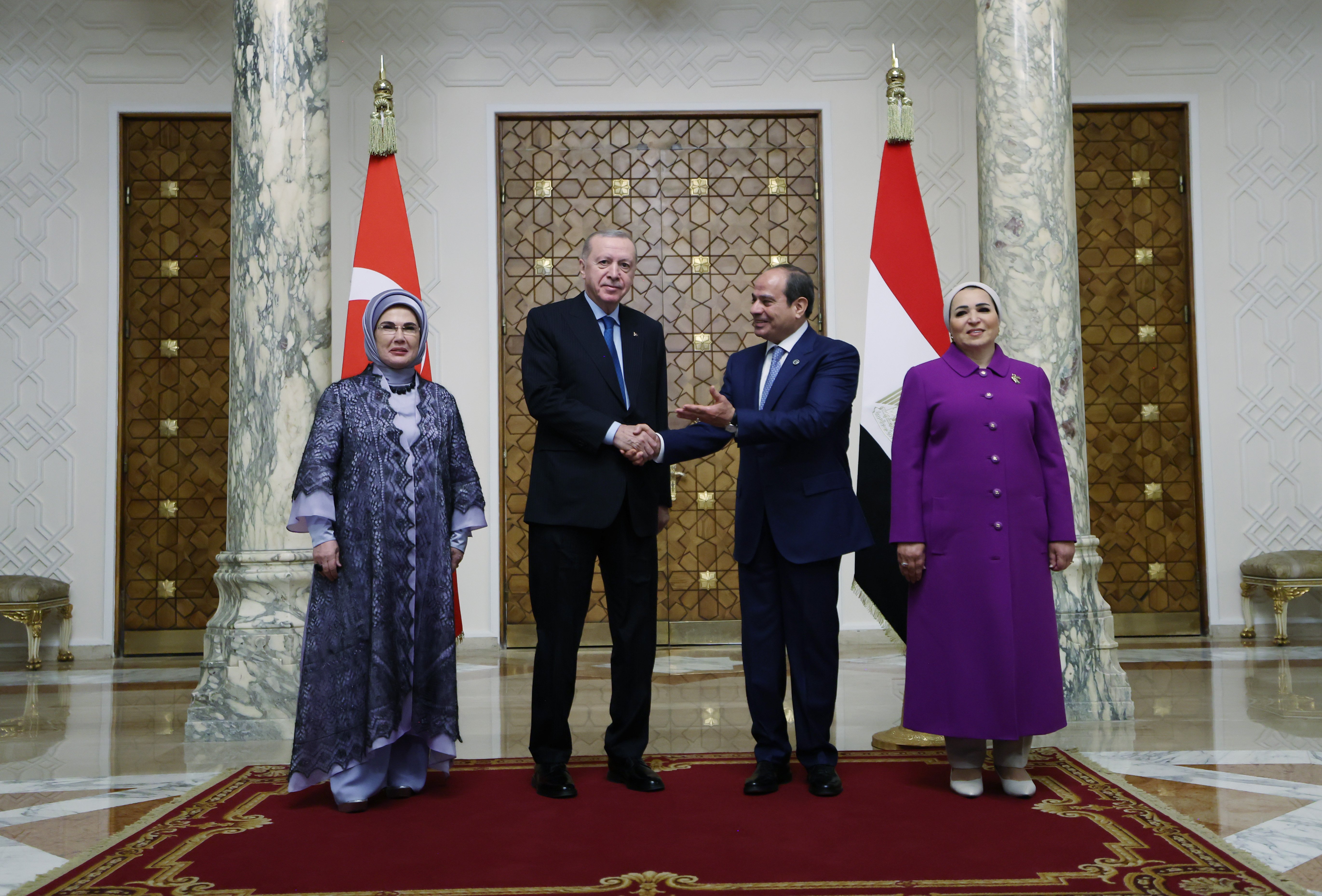 Erdoğan Sisi görüşmesi Kahire