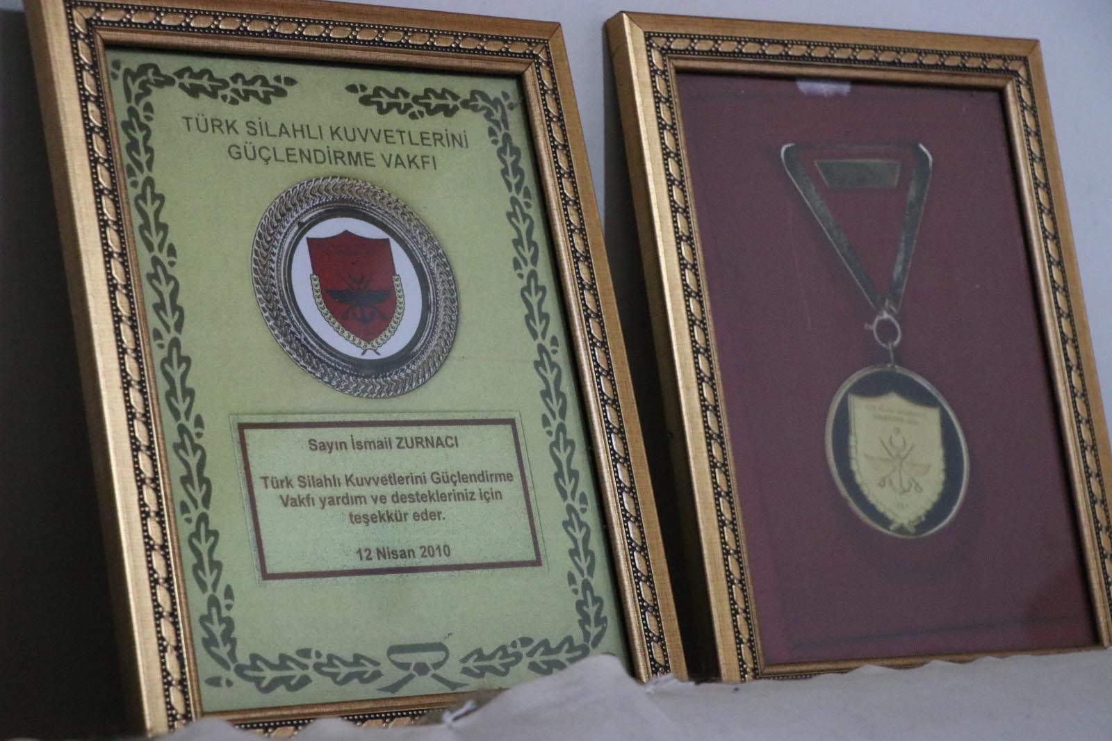 İsmail Zurnacı TSKGV Beratı