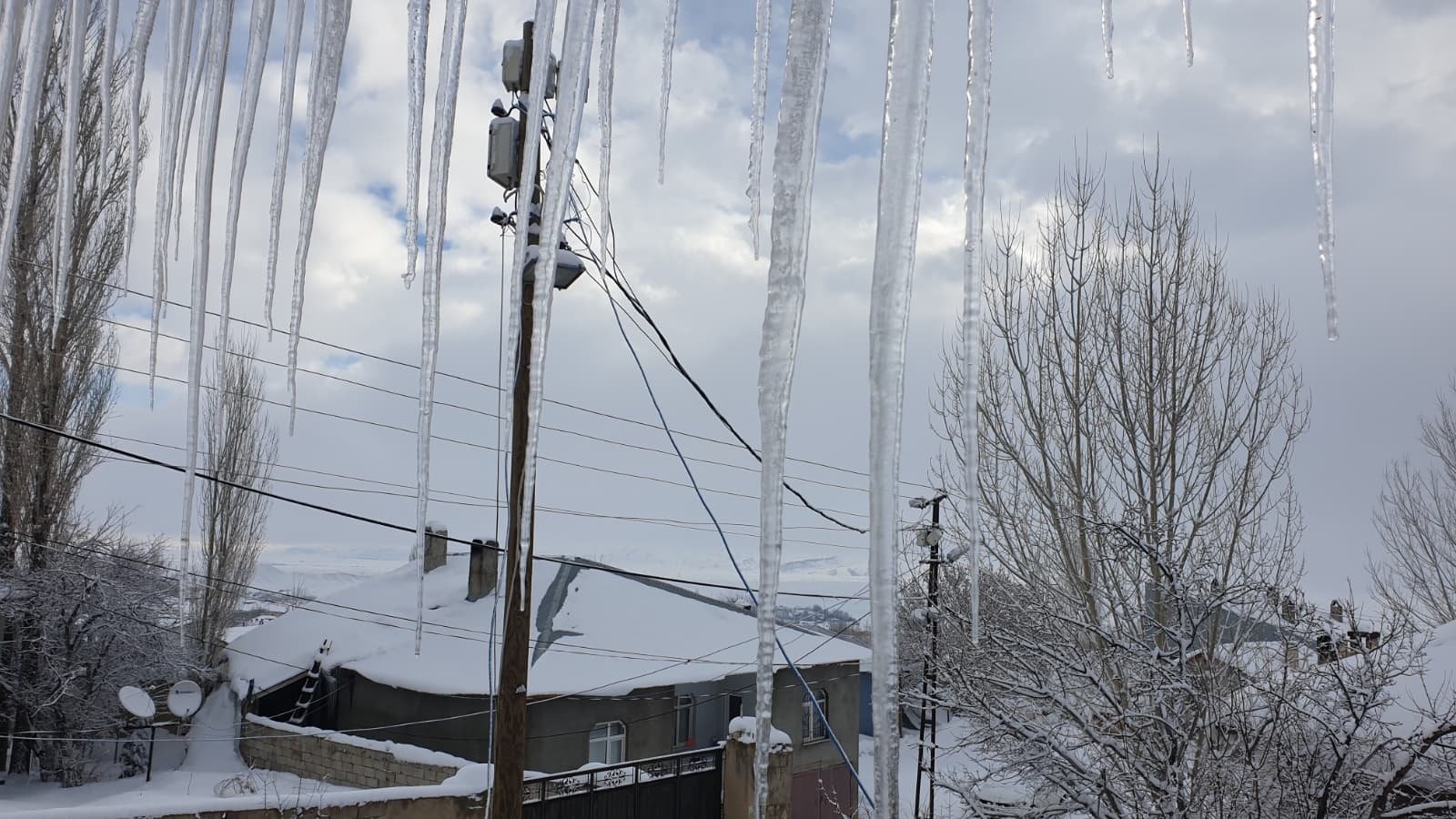 Van Başkale kar yağışı karla mücadele