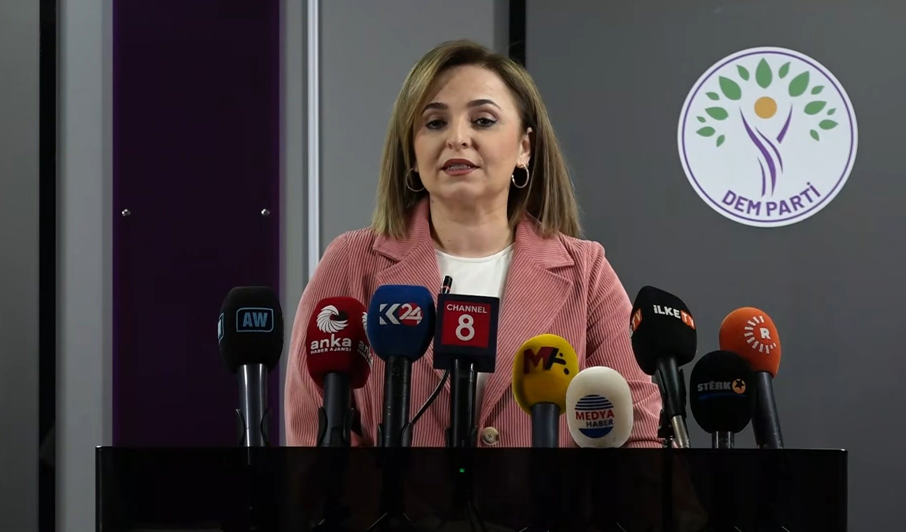 DEM Parti Sözcüsü Ayşegül Doğan basın toplantısı