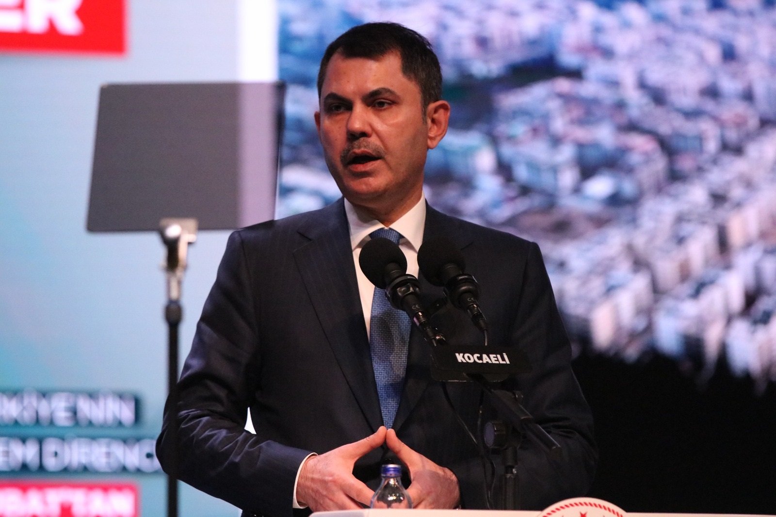 Bakan Kurum ve protokol üyeleri