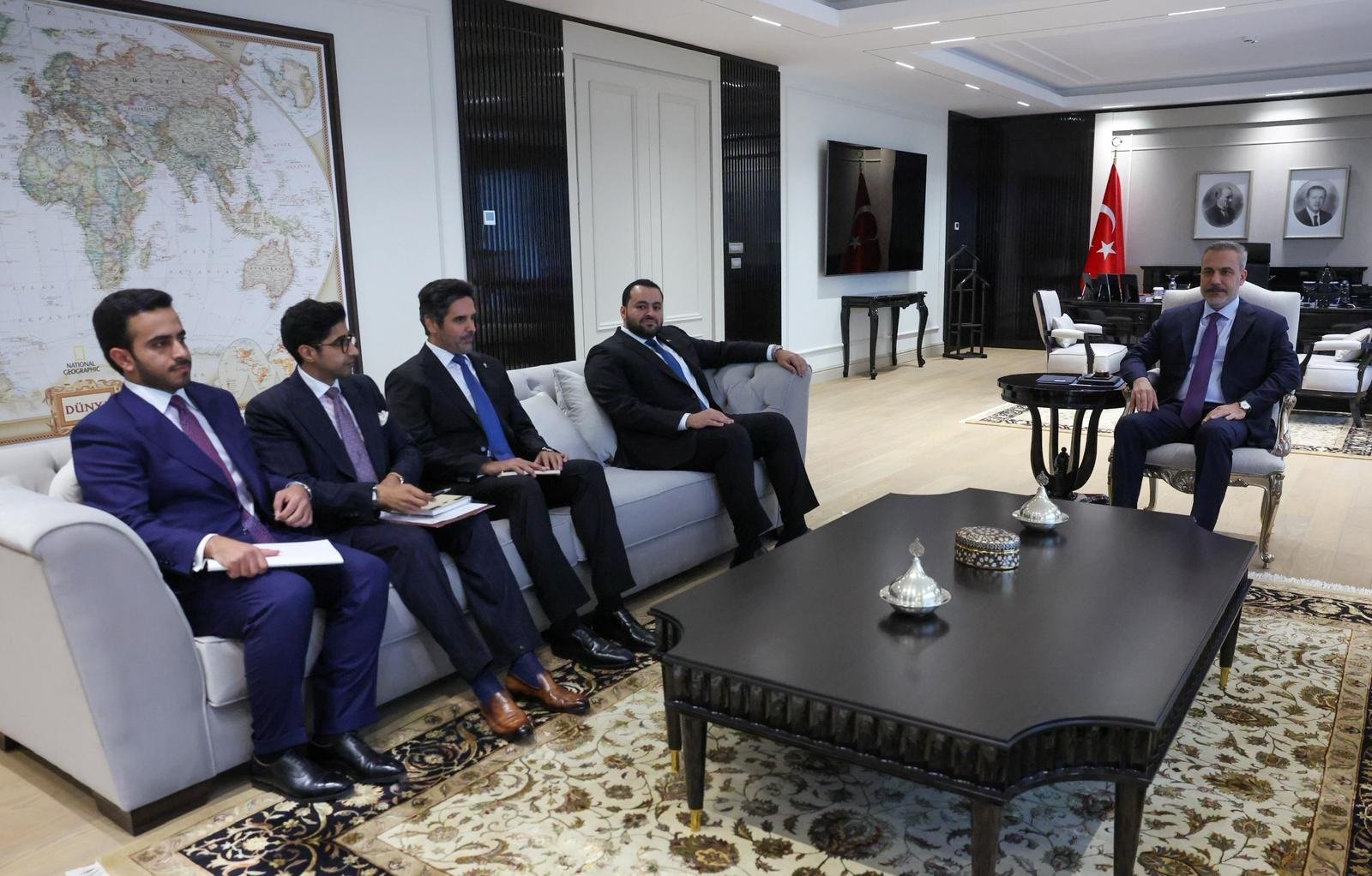 Hakan Fidan Katar Devlet Bakanı Al-Khulaifi görüşmesi