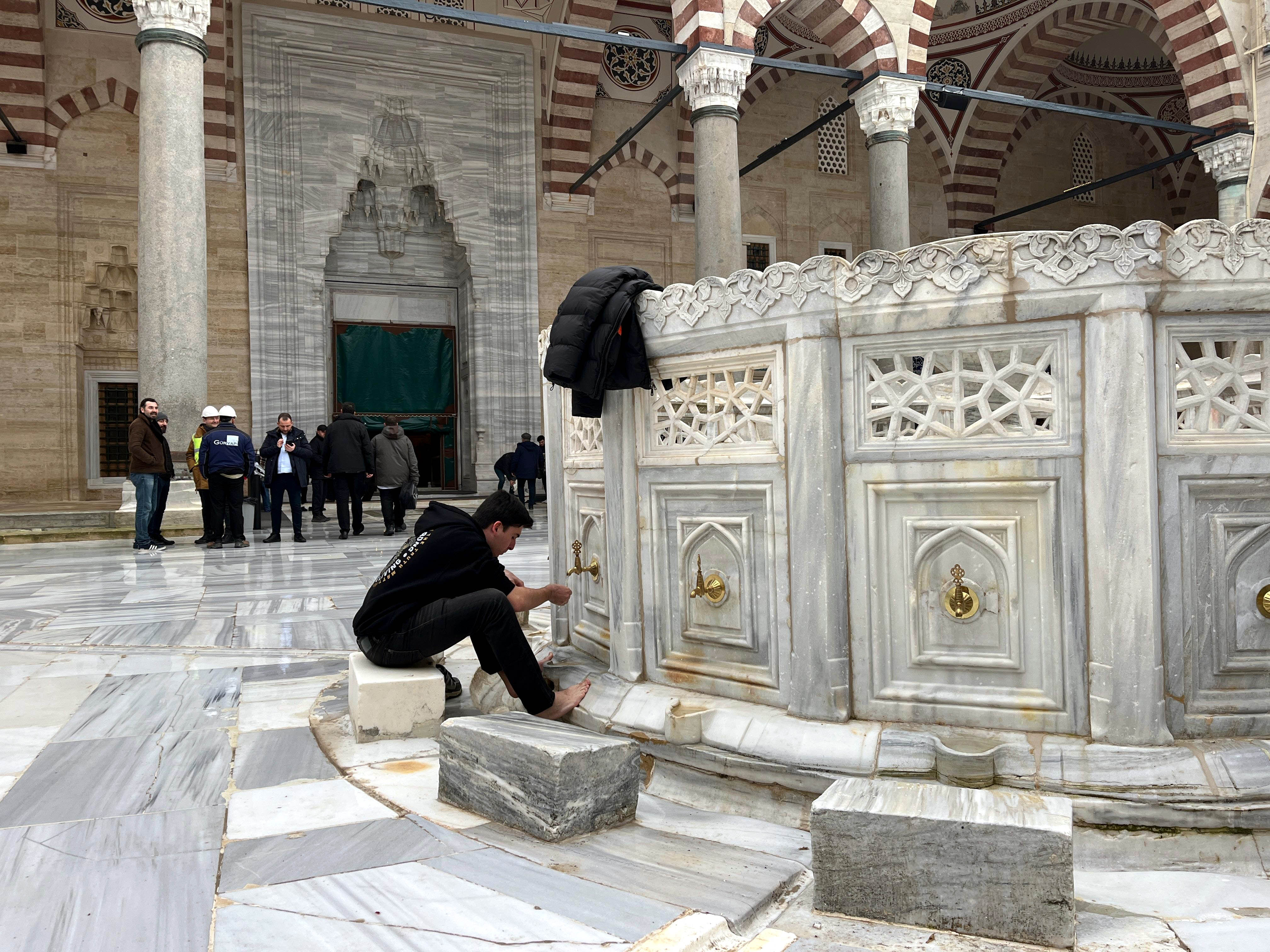 Selimiye Camisi minare restorasyonu