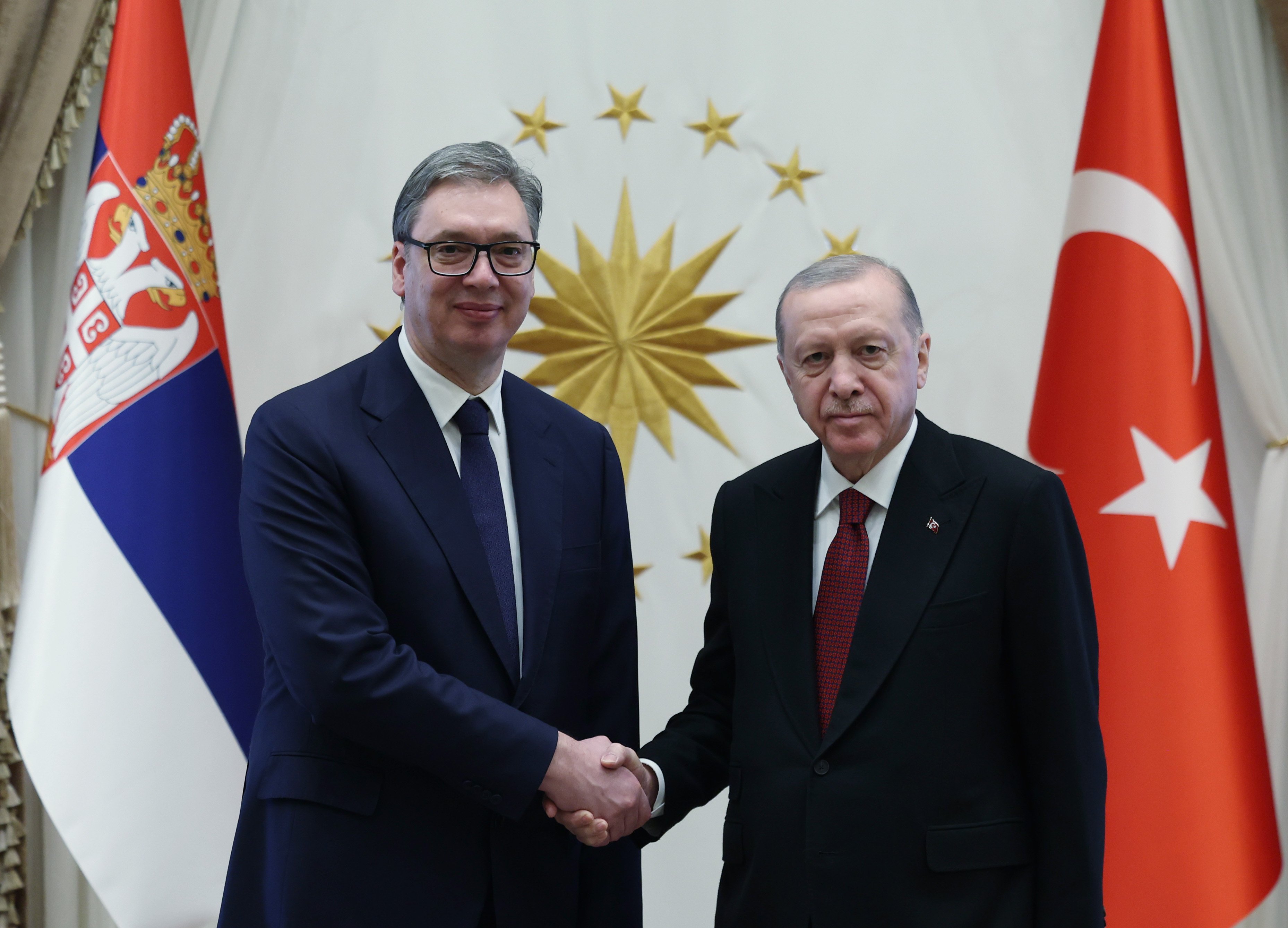 Erdoğan Vucic basın toplantısı
