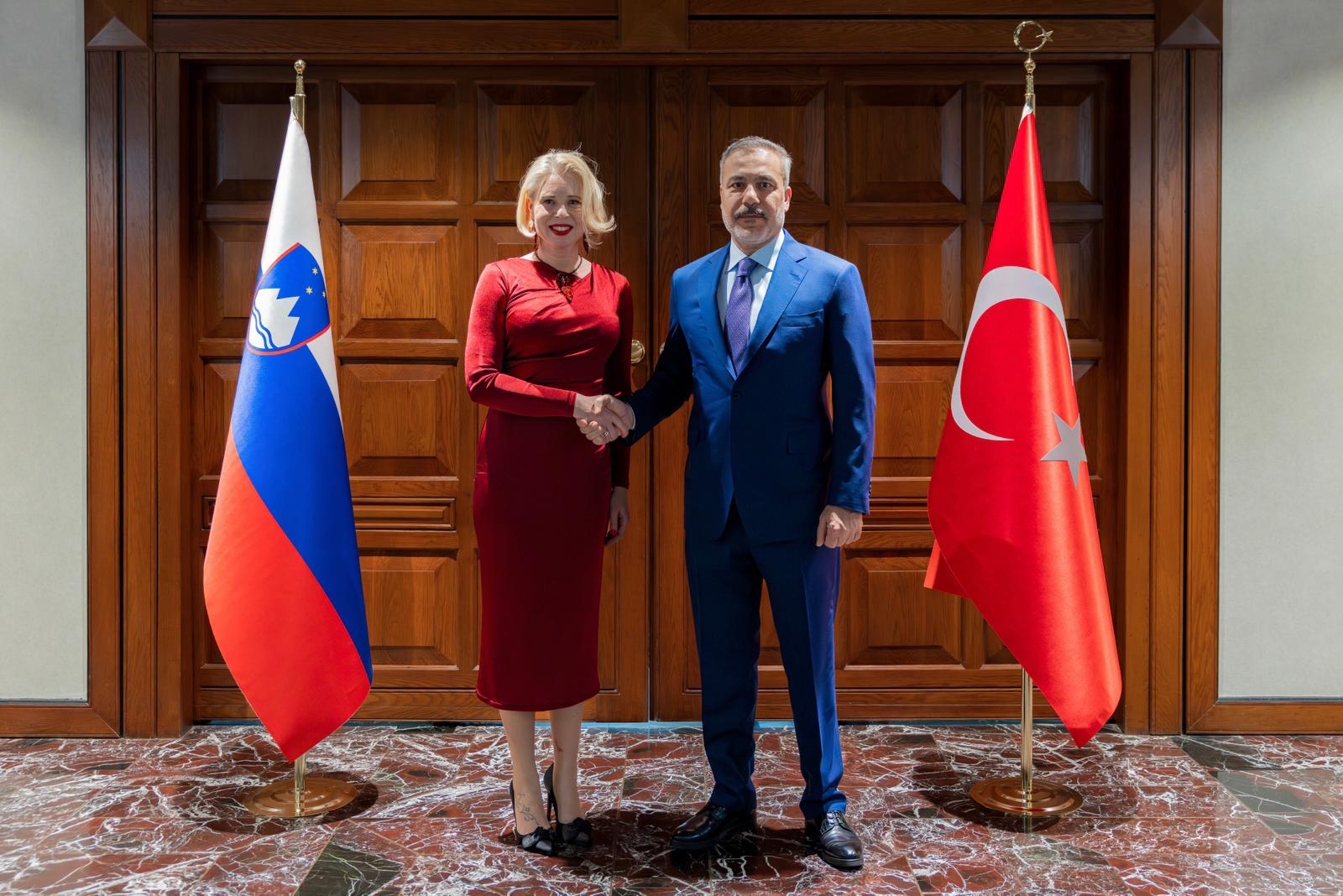 Dışişleri Bakanı Hakan Fidan Slovenya Meclis Başkanı Urşka Zupançiç