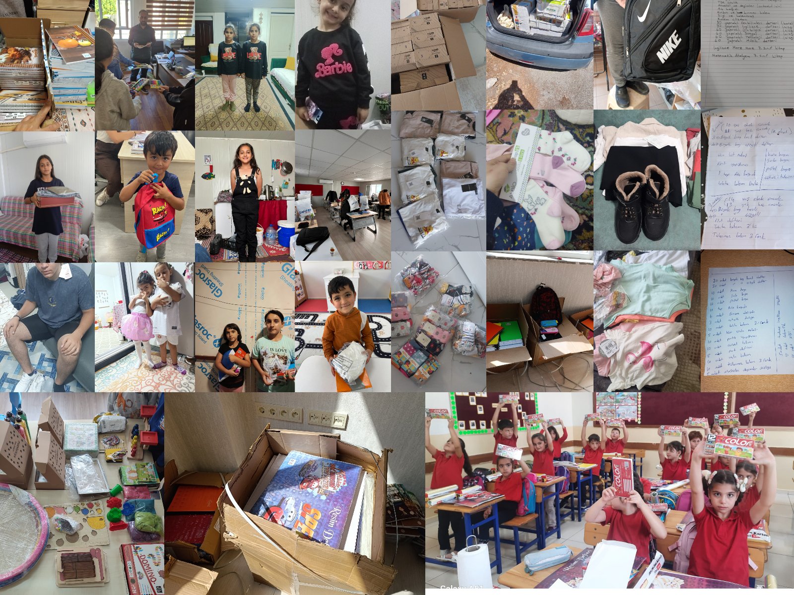 Kırtasiye yardımı deprem çocukları