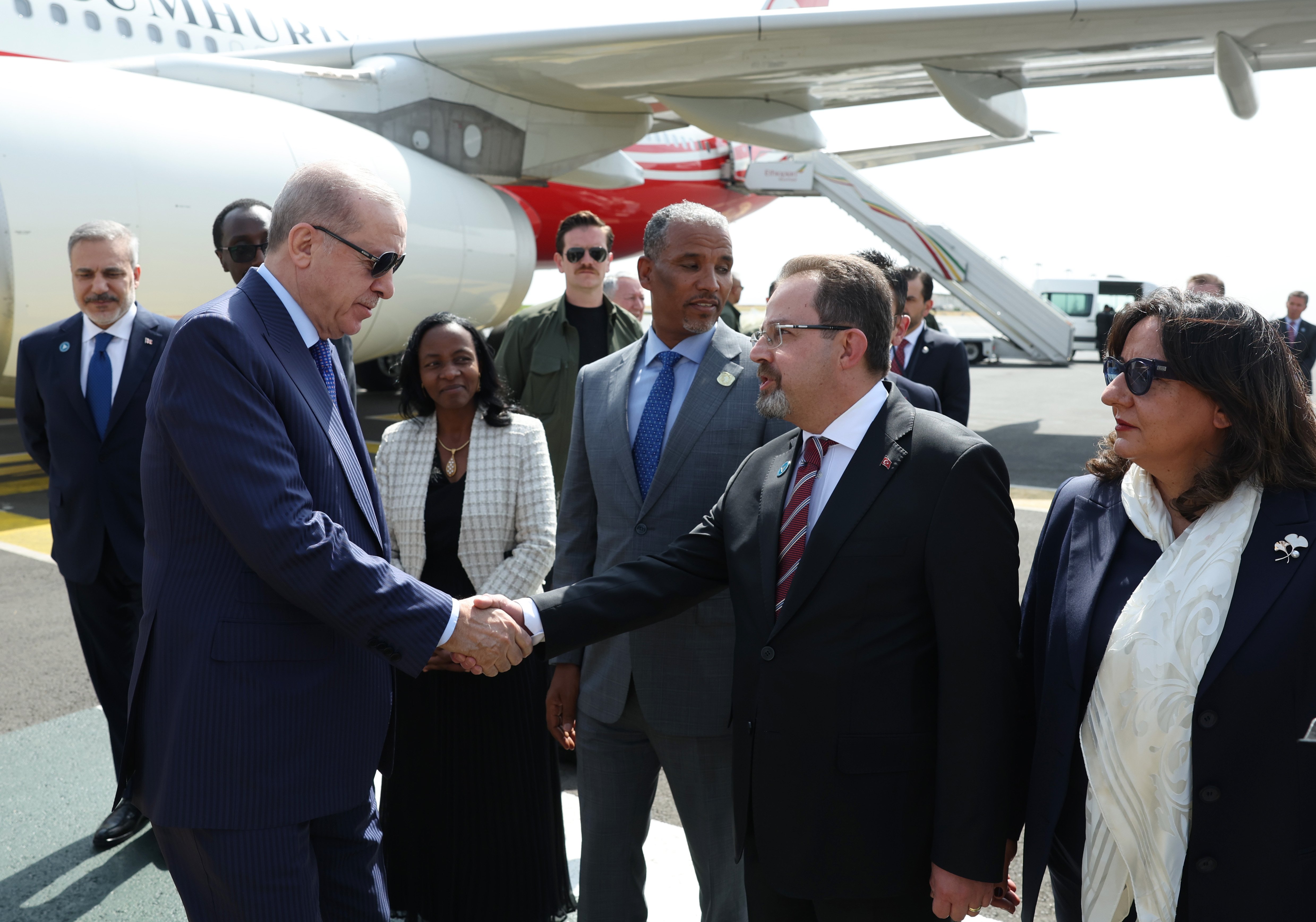 Cumhurbaşkanı Erdoğan ve Etiyopya Başbakanı Abiy Ahmed Ali baş başa görüşüyor