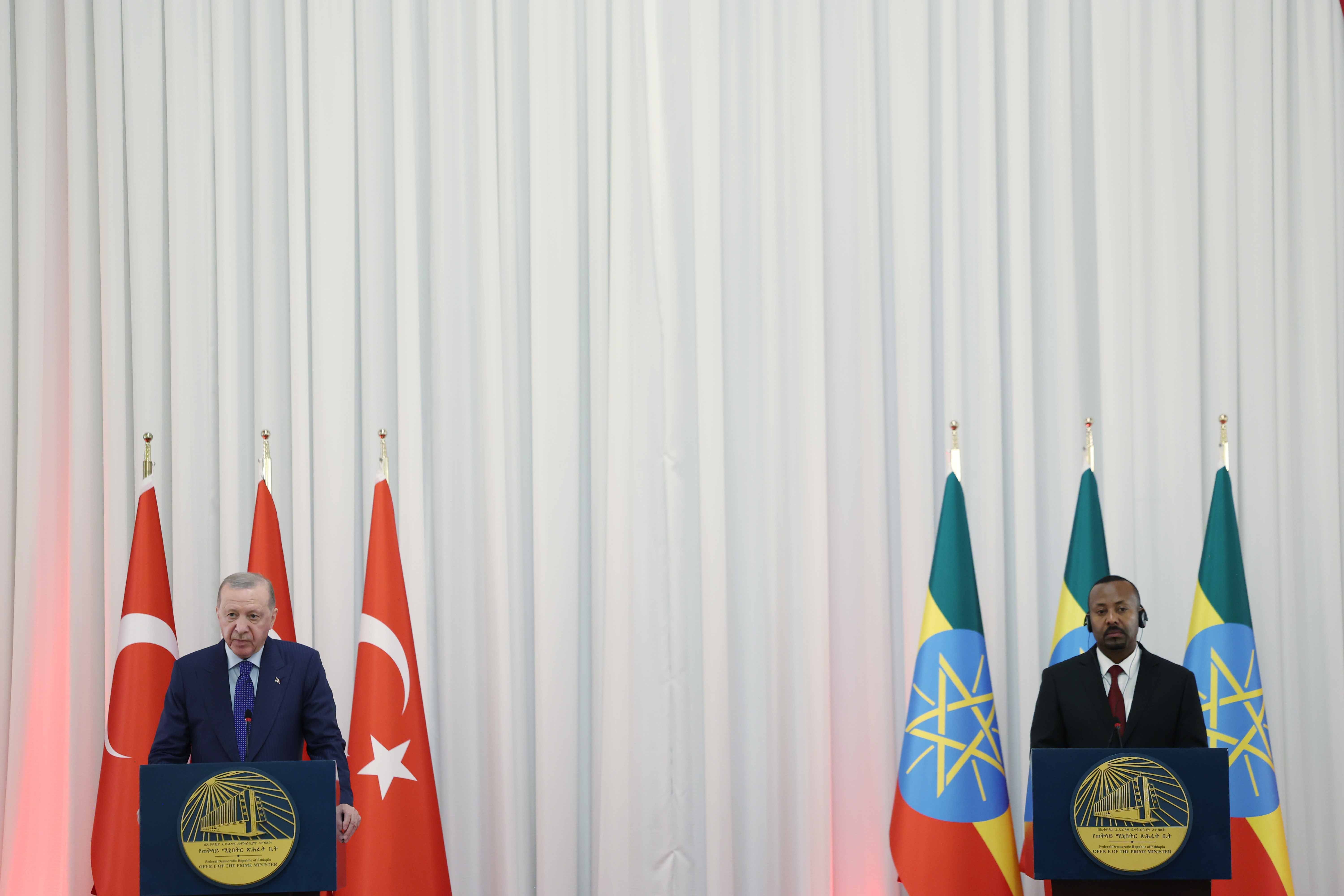 Cumhurbaşkanı Erdoğan Etiyopya Başbakanı Abiy Ahmed Ali ile görüşüyor