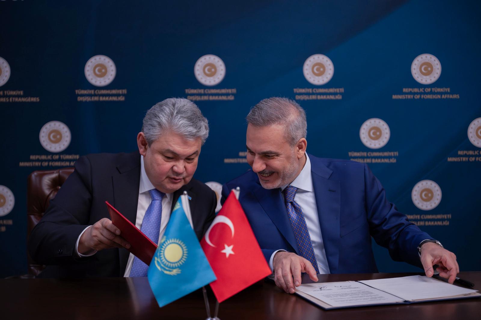 Hakan Fidan Yermek Koşerbayev basın açıklaması