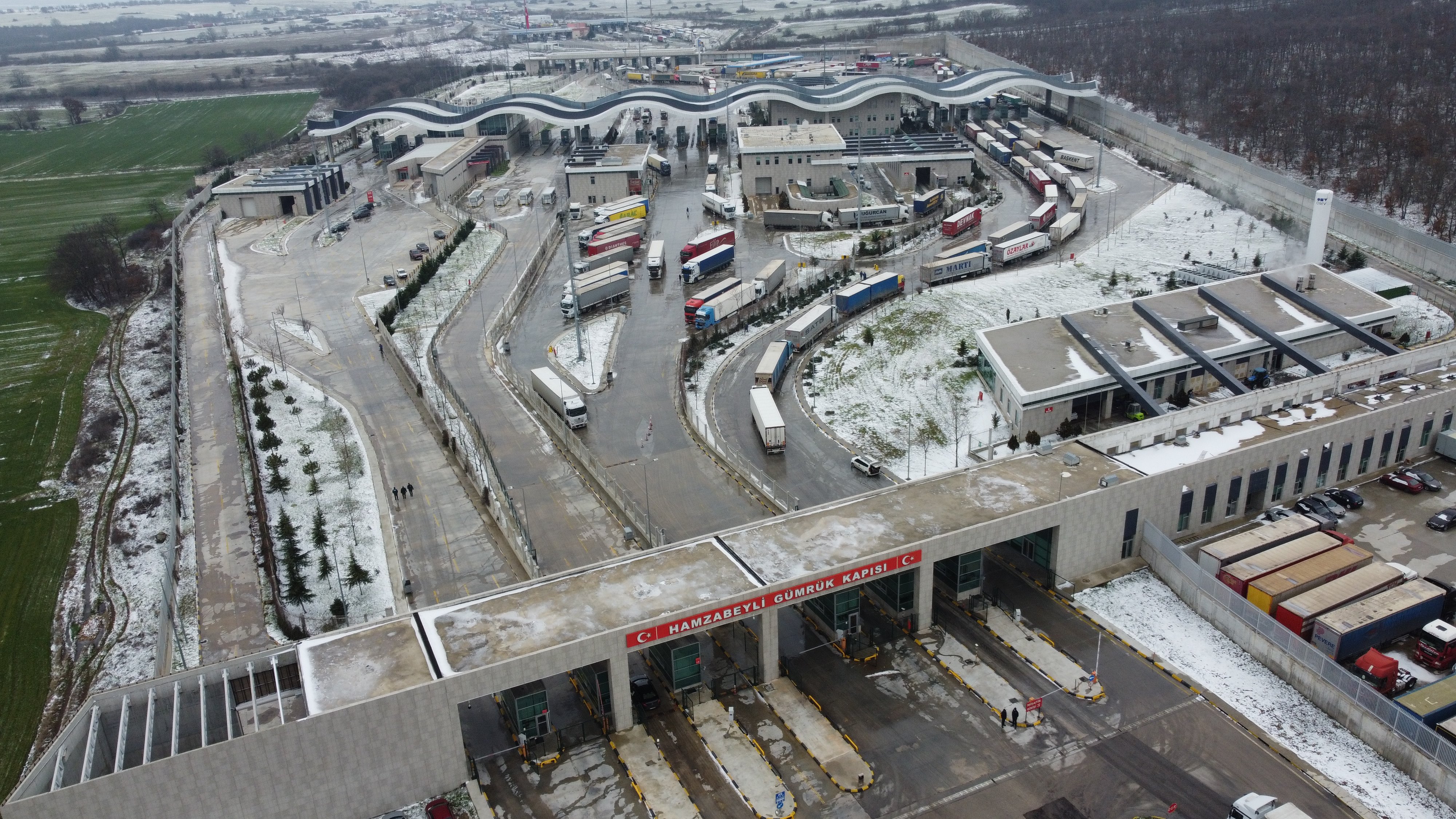 Hamzabeyli Sınır Kapısı TIR kuyruğu