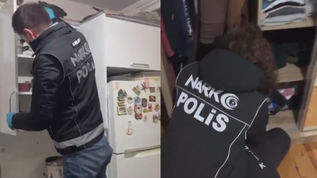 Amasya Narkotik operasyonu uyuşturucu madde