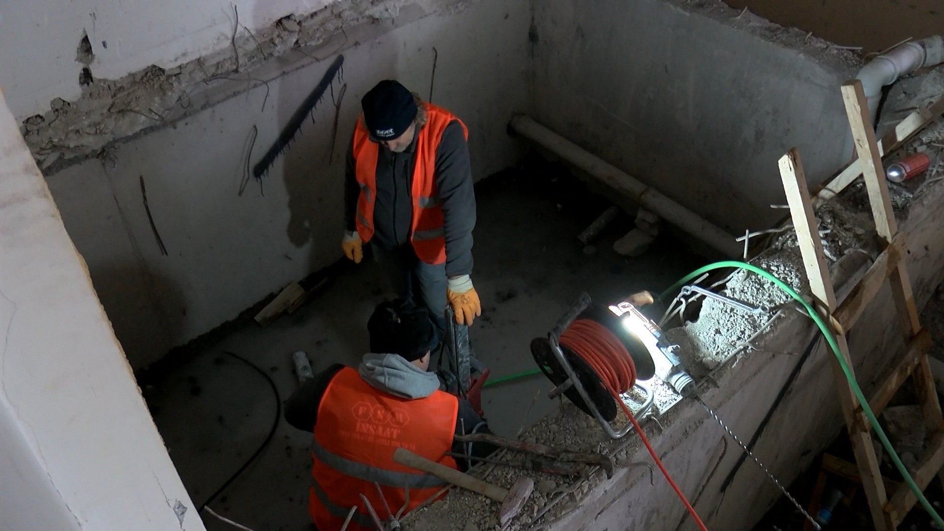 Bina zemininde enjeksiyon uygulaması