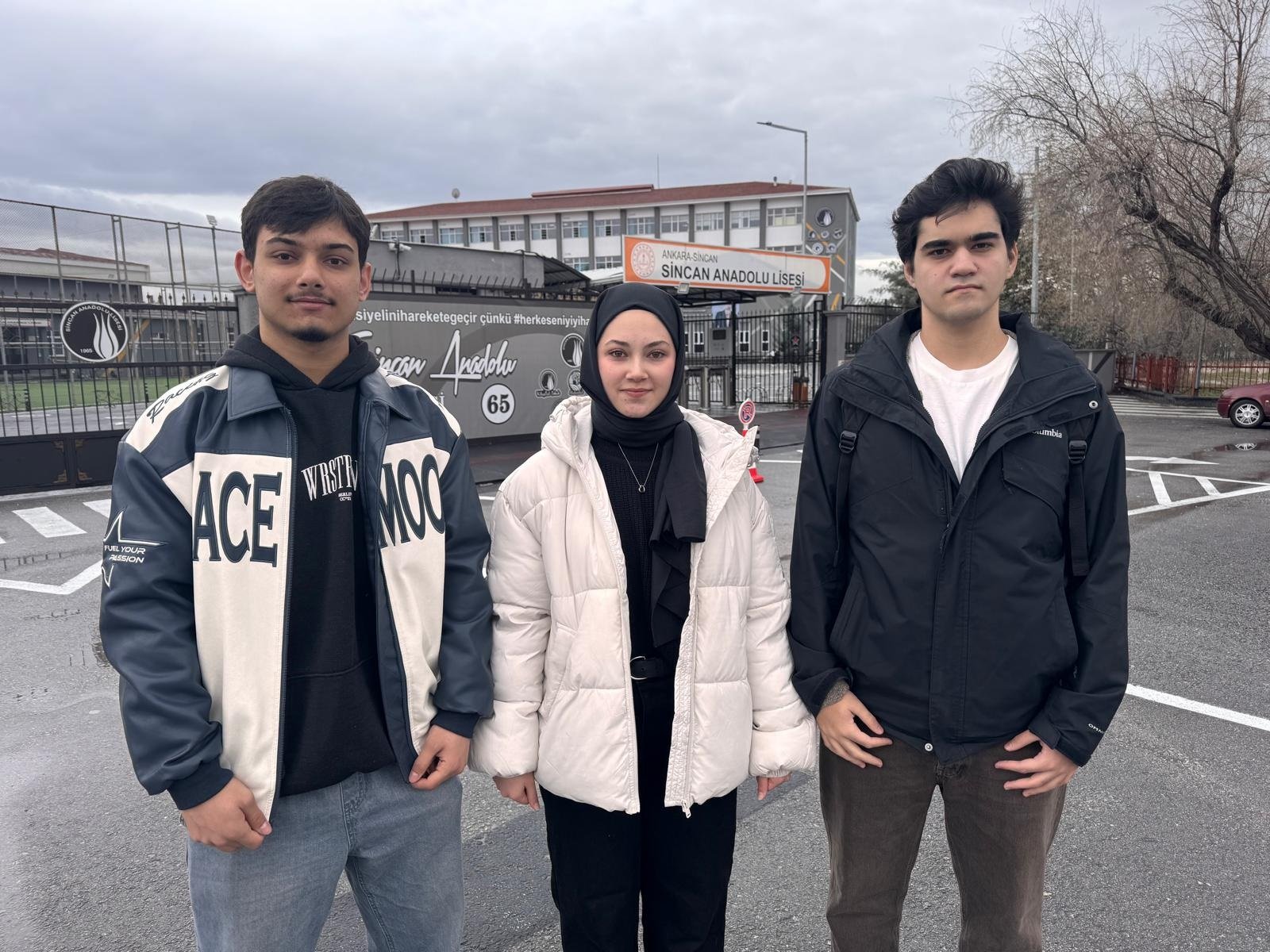 Sincan Anadolu Lisesi öğrencileri